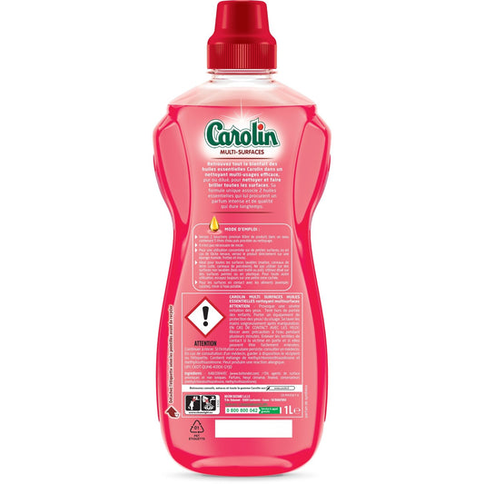 CAROLIN Multi-Surface Household Cleaner with Essential Oils Peony and White Musk Scent