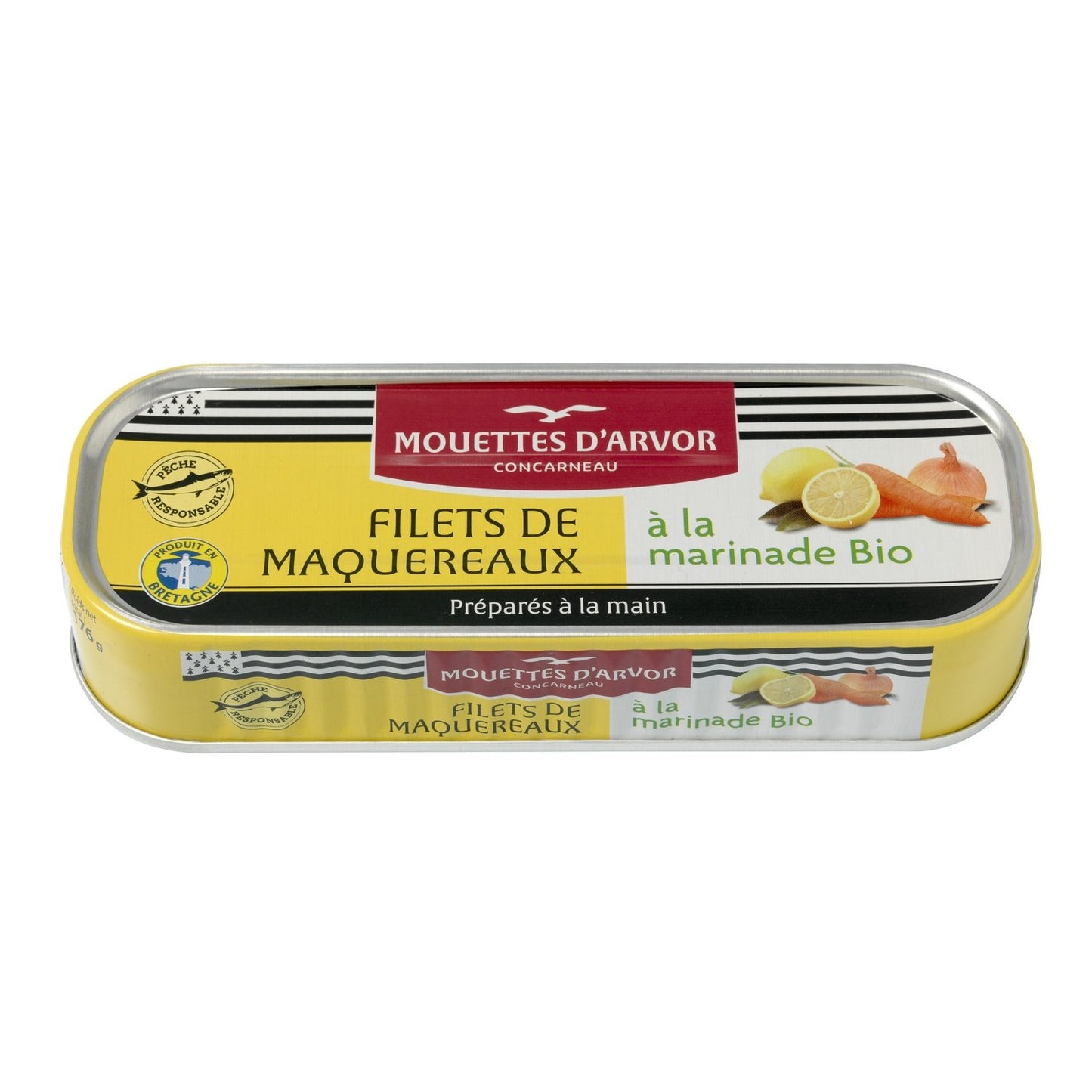Organic Marinated Mackerel Fillets from LES MOUETTES D'ARVOR