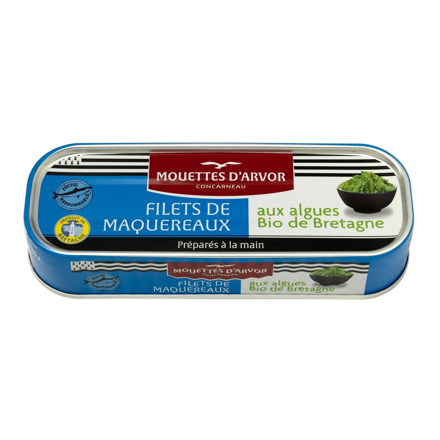 Bio-Makrelenfilets mit Meeresalgen aus der Bretagne LES MOUETTES D'ARVOR