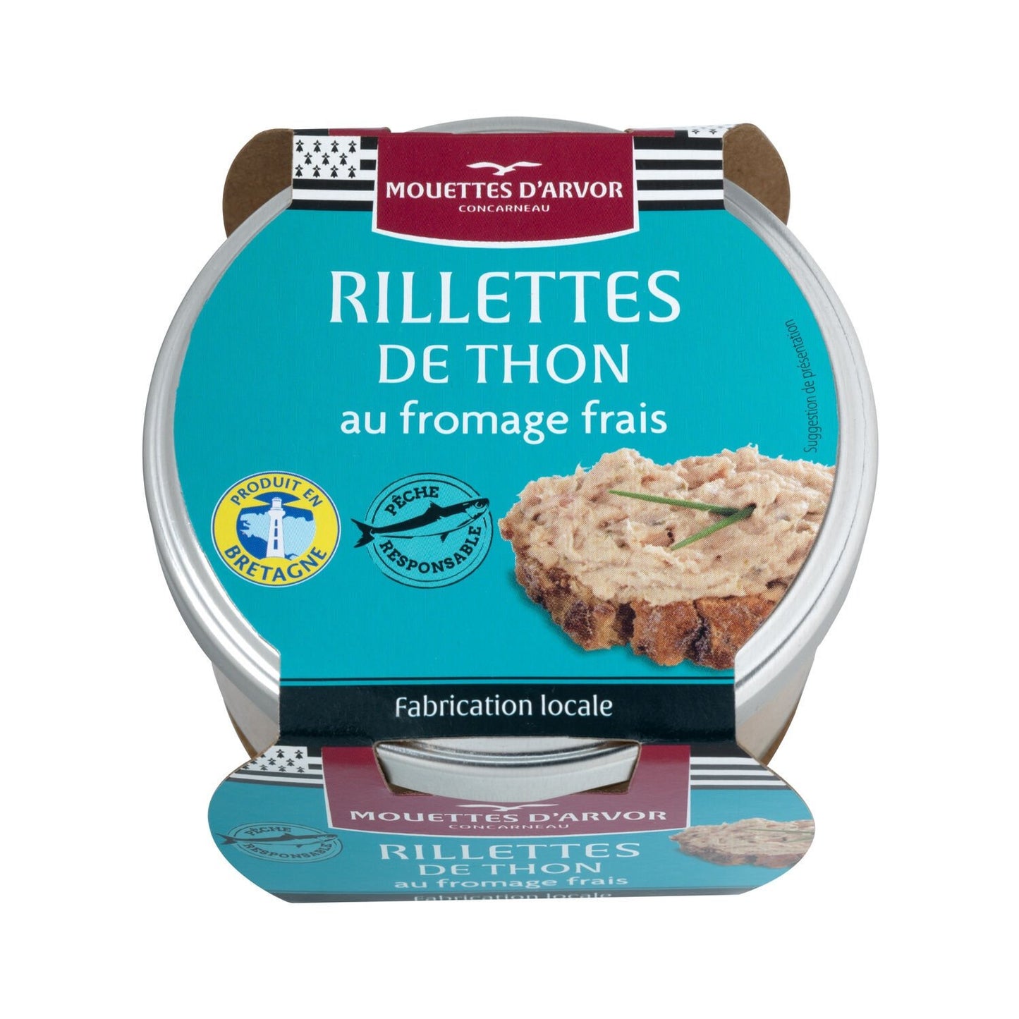 Rillettes de Thon au Fromage Frais LES MOUETTES D'ARVOR