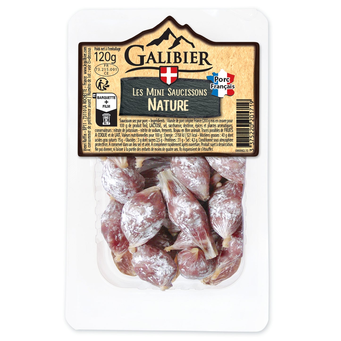 Mini Saucissons Secs Pur Porc LE GALIBIER