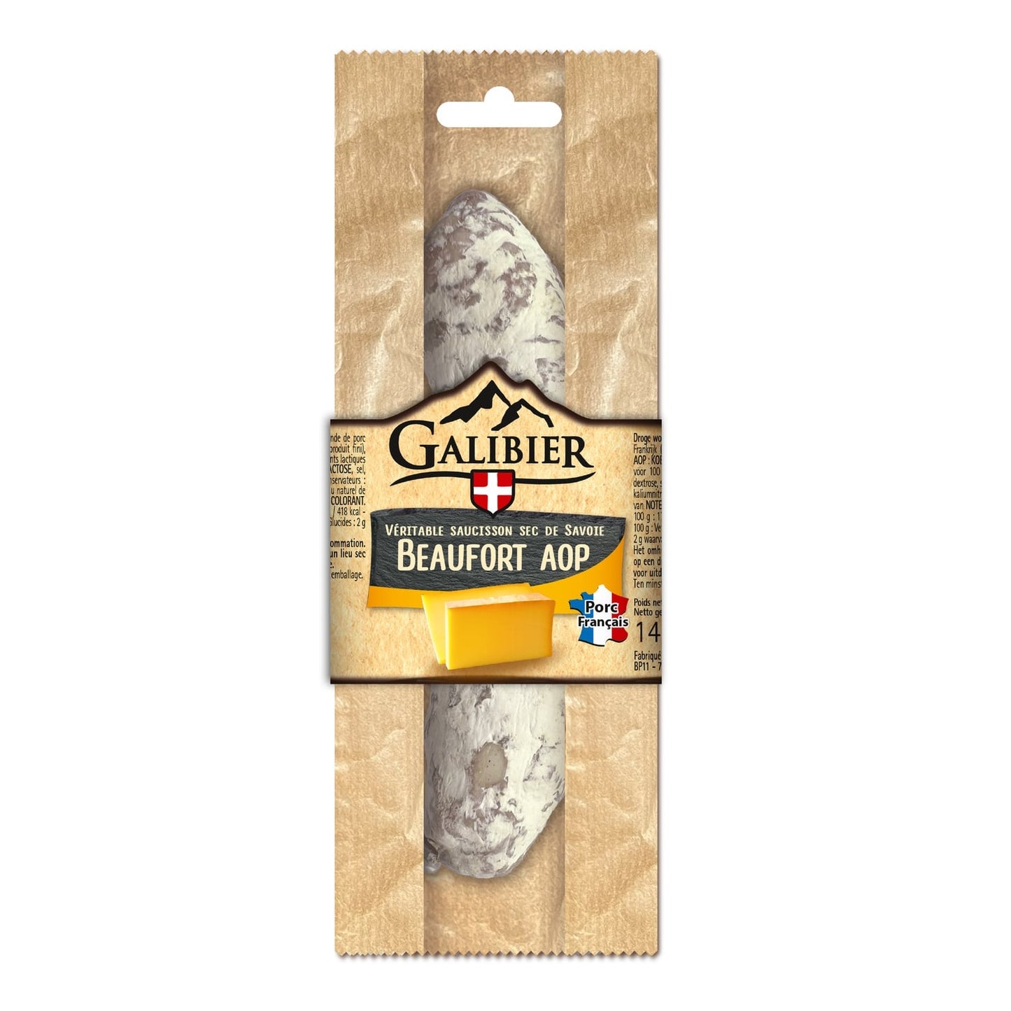 Saucisson Sec au Beaufort AOP LE GALIBIER