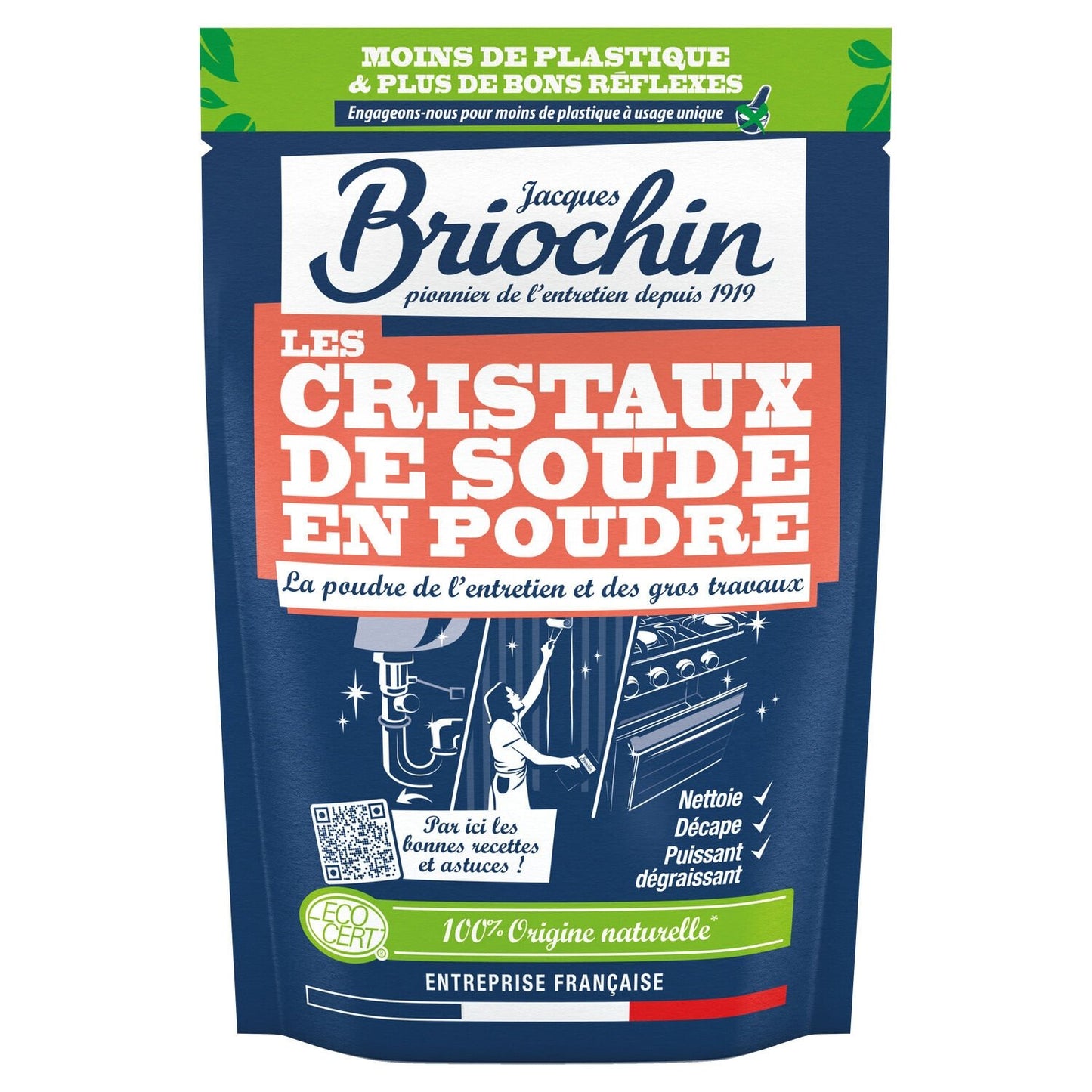 Cristaux de Soude Ecocert BRIOCHIN le sachet de 500g