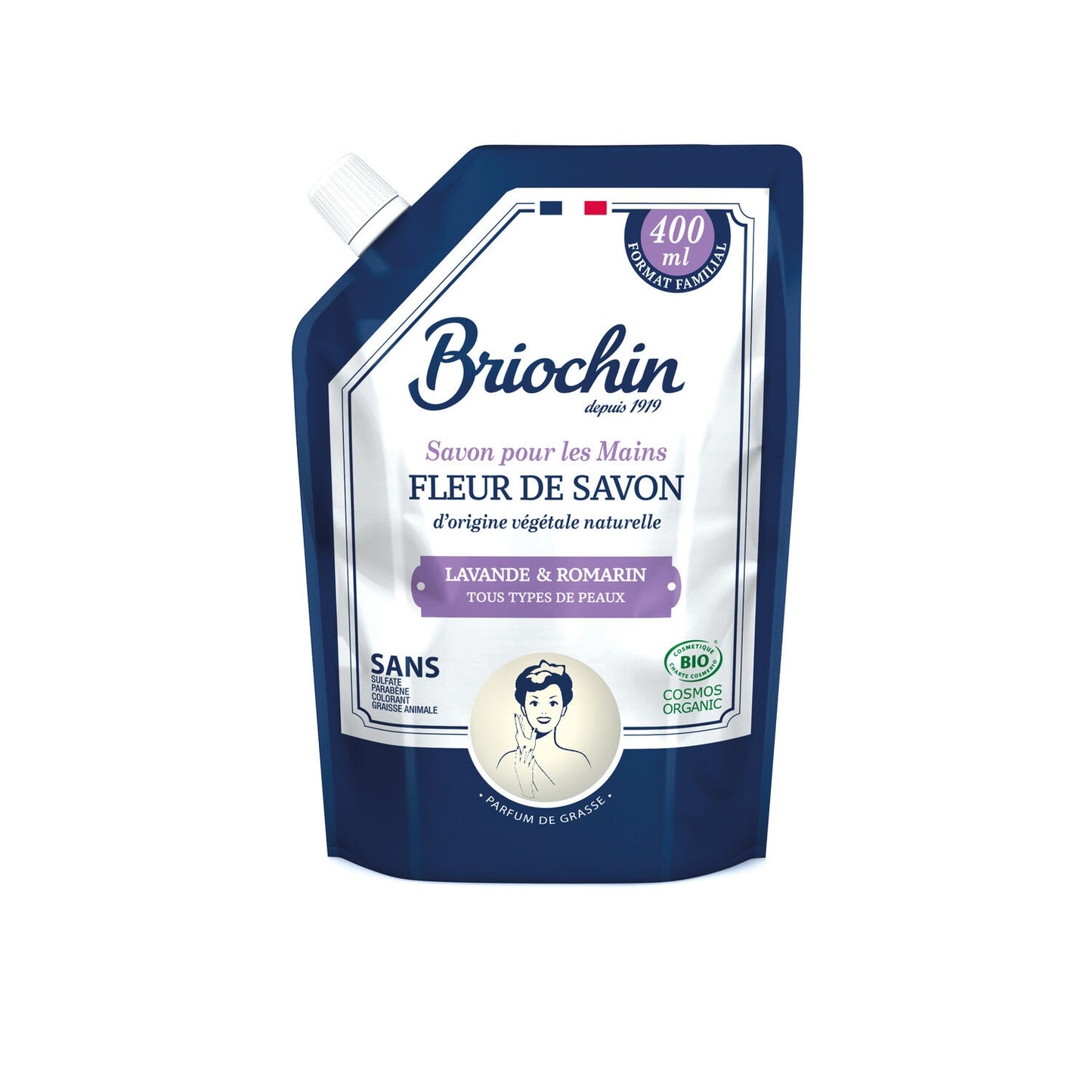 Recharge Savon Mains Lavande et Romarin BRIOCHIN