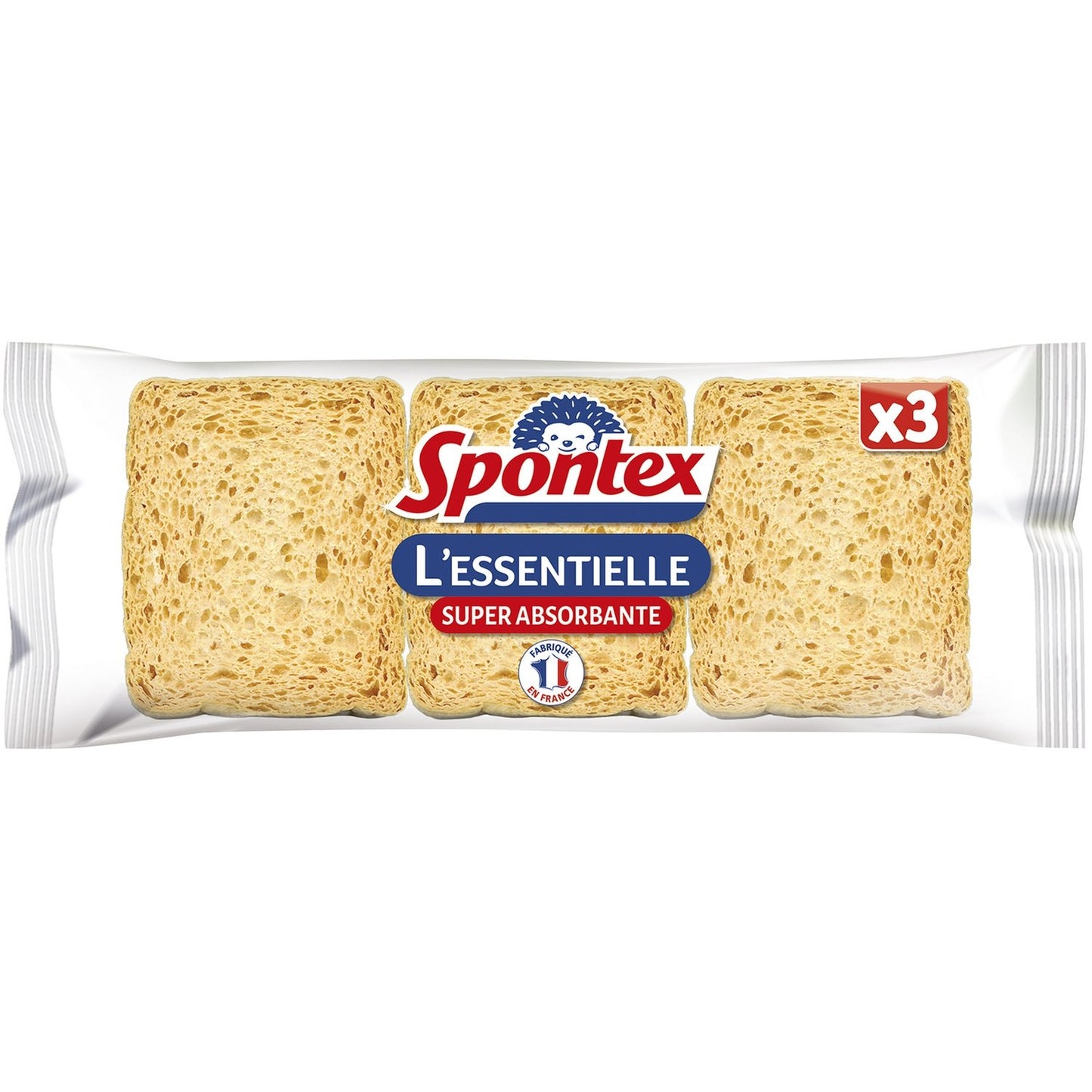 Eponge Super Absorbante l'Essentielle SPONTEX le paquet de 3 éponges