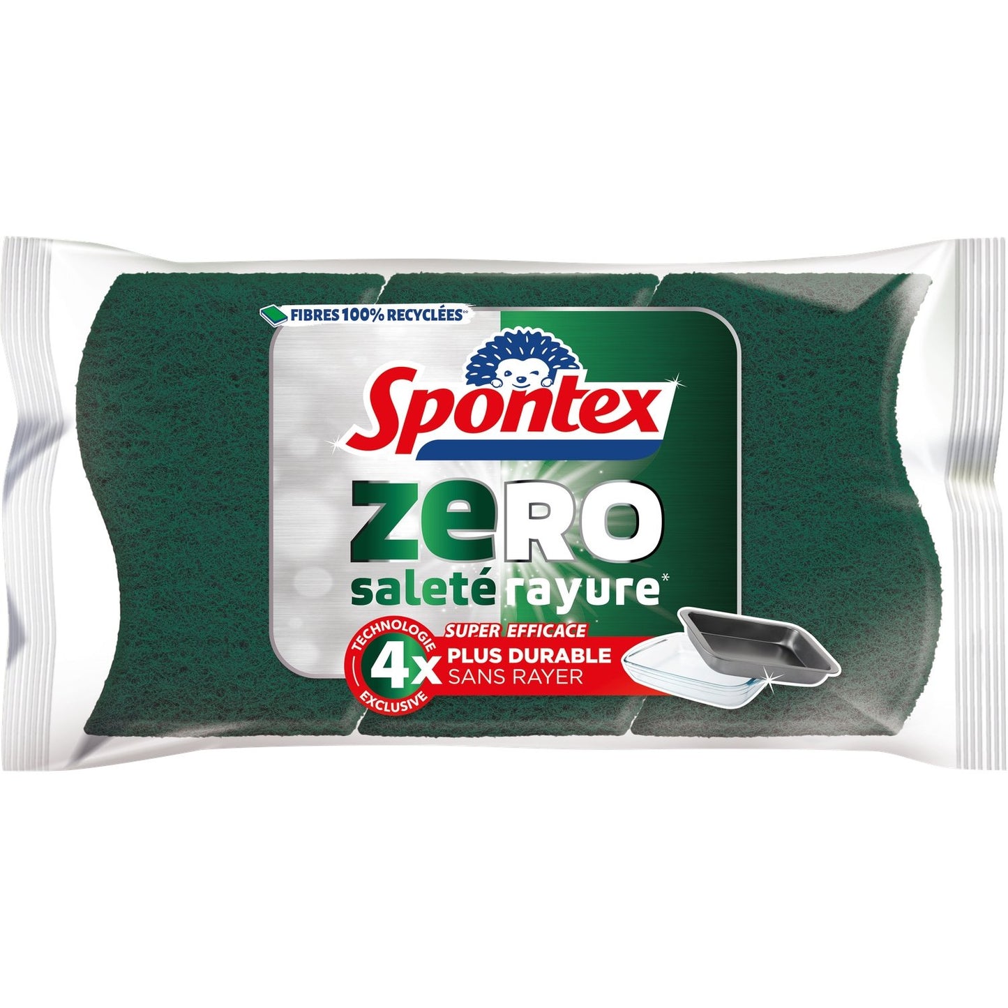 SPONTEX Combined Zero Dirty Surfaces Scouring Sponge