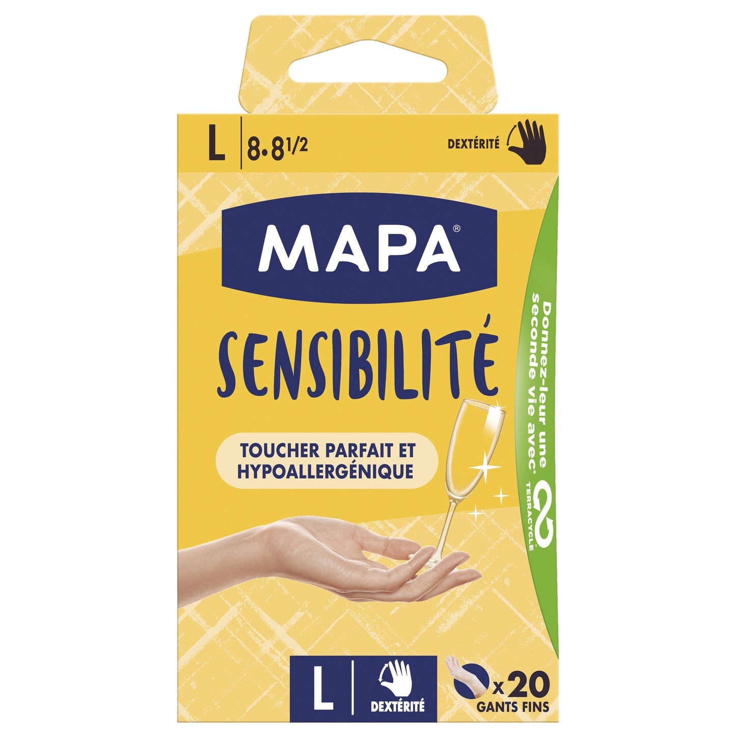 MAPA Sensitivity Handschuh Größe L