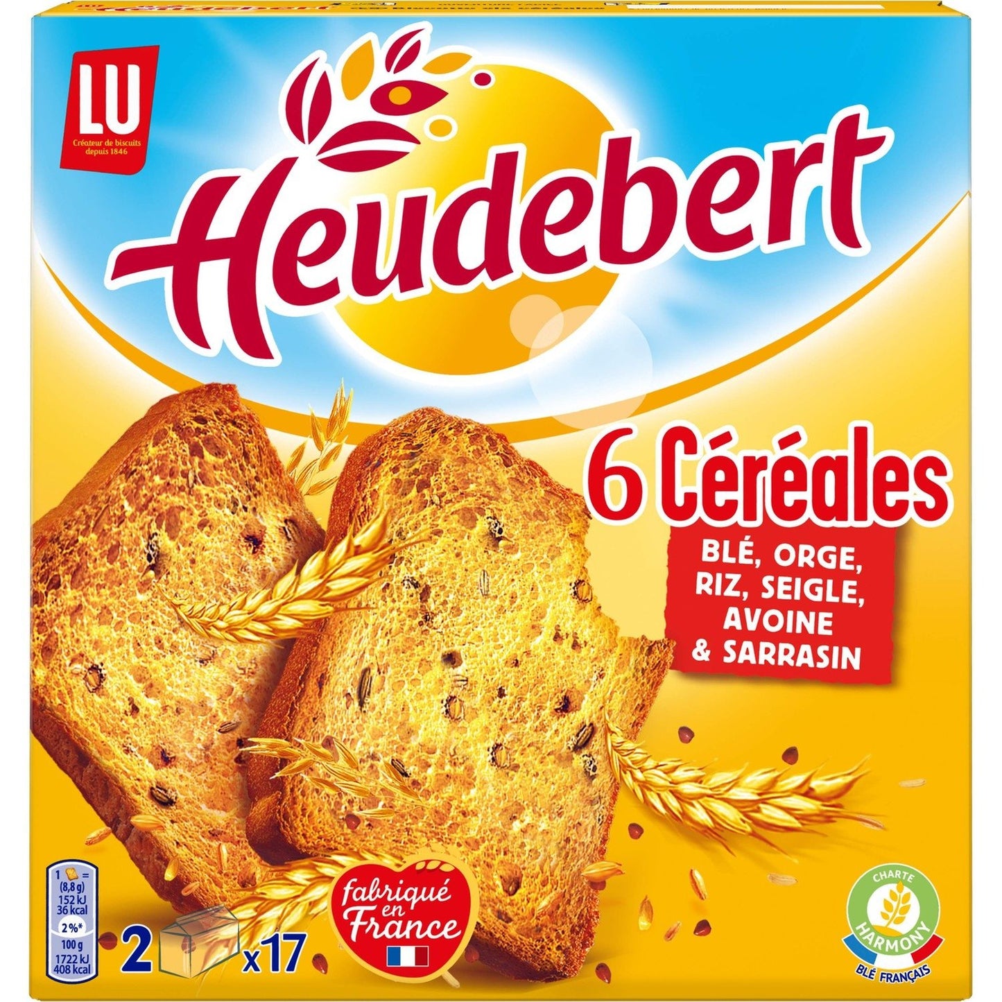 Heudebert LU 6-Korn-Zwieback