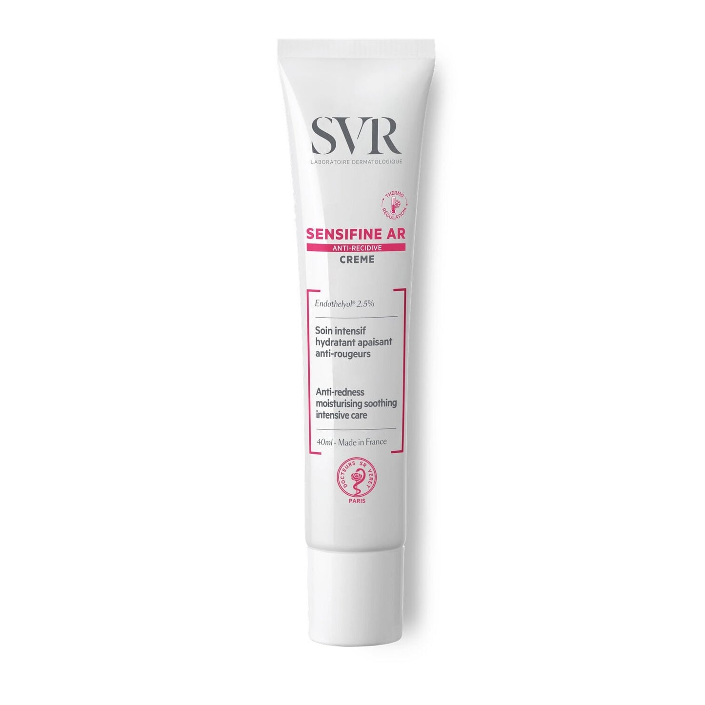 Crème Visage Anti-Rougeurs Peau Sensible Sensifine AR LABORATIORE SVR le tube de 40mL