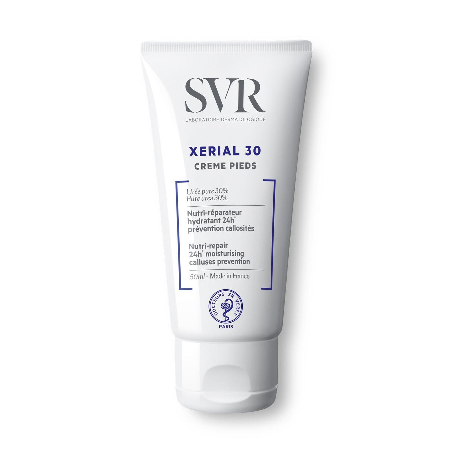 Crème Nutri-Réparateur Hydratant 24h Prévention Callosités Xérial 30 LABORATOIRES SVR le tube de 50mL