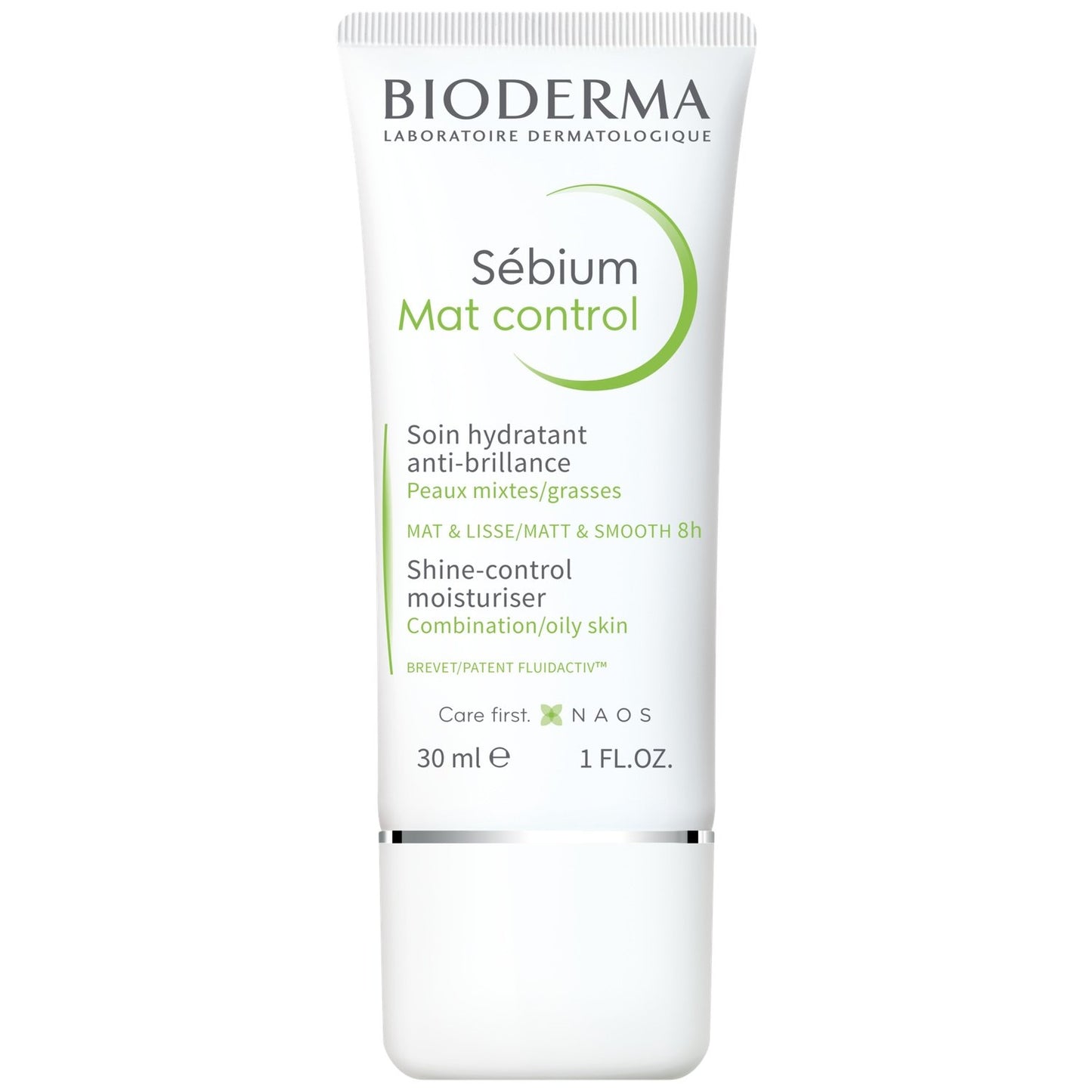 Soin Hydratant Anti-Brillance Peau Mixte à Grasse Sébium Mat Control BIODERMA le tube de 30mL