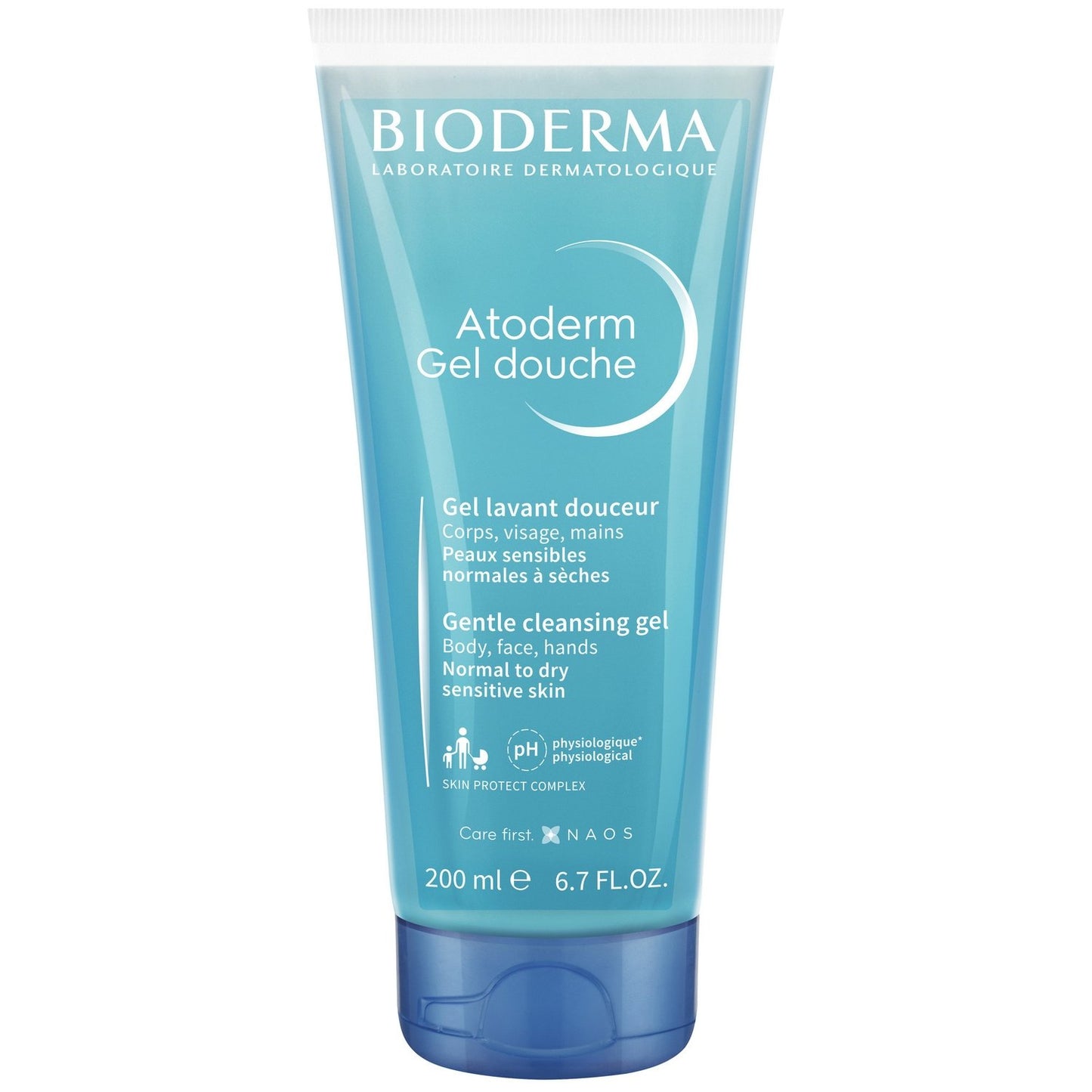 Gel Douche Peaux Sensibles Nettoyant Douceur Atoderm BIODERMA le flacon de 200mL