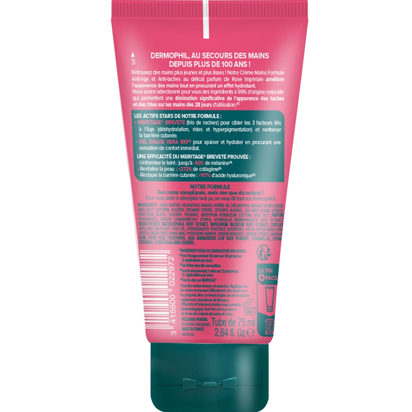 DERMOPHIL Imperial Rose Natural Origin Anti-Aging Anti-Spot Handcreme