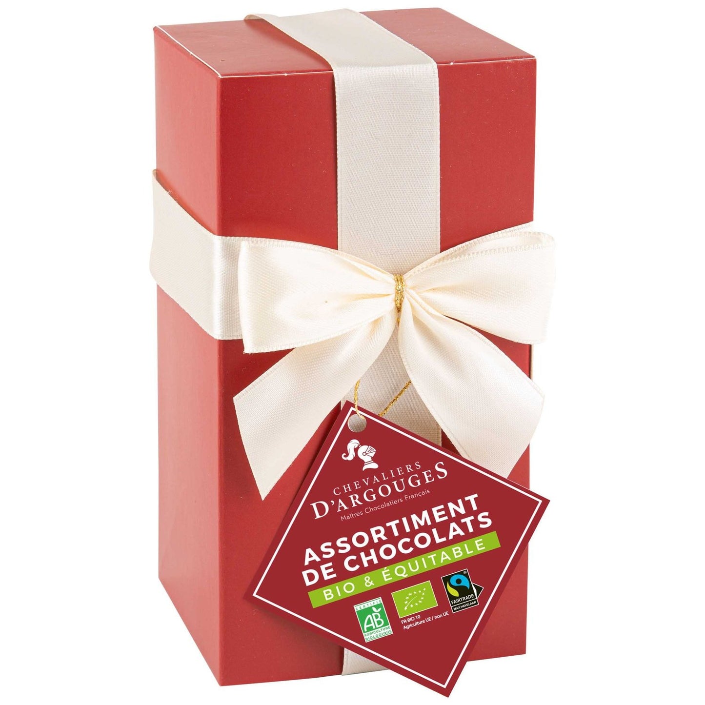 Assortiment de Chocolats Lait et Noir Bio CHEVALIERS D'ARGOUGES - Gamme de Noël 2025 la boite de 175g