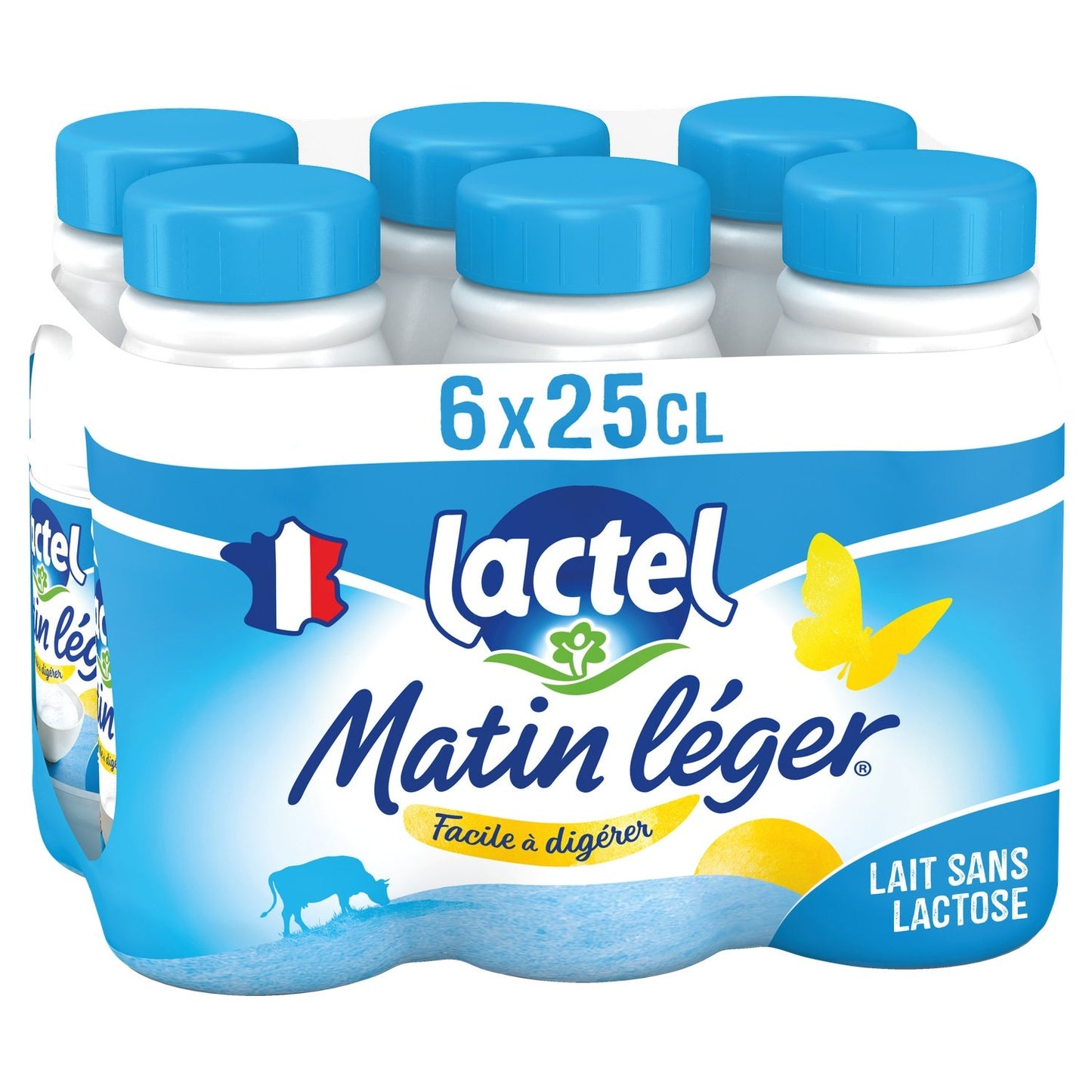 Lait Demi Écrémé Sans Lactose Matin Leger LACTEL
