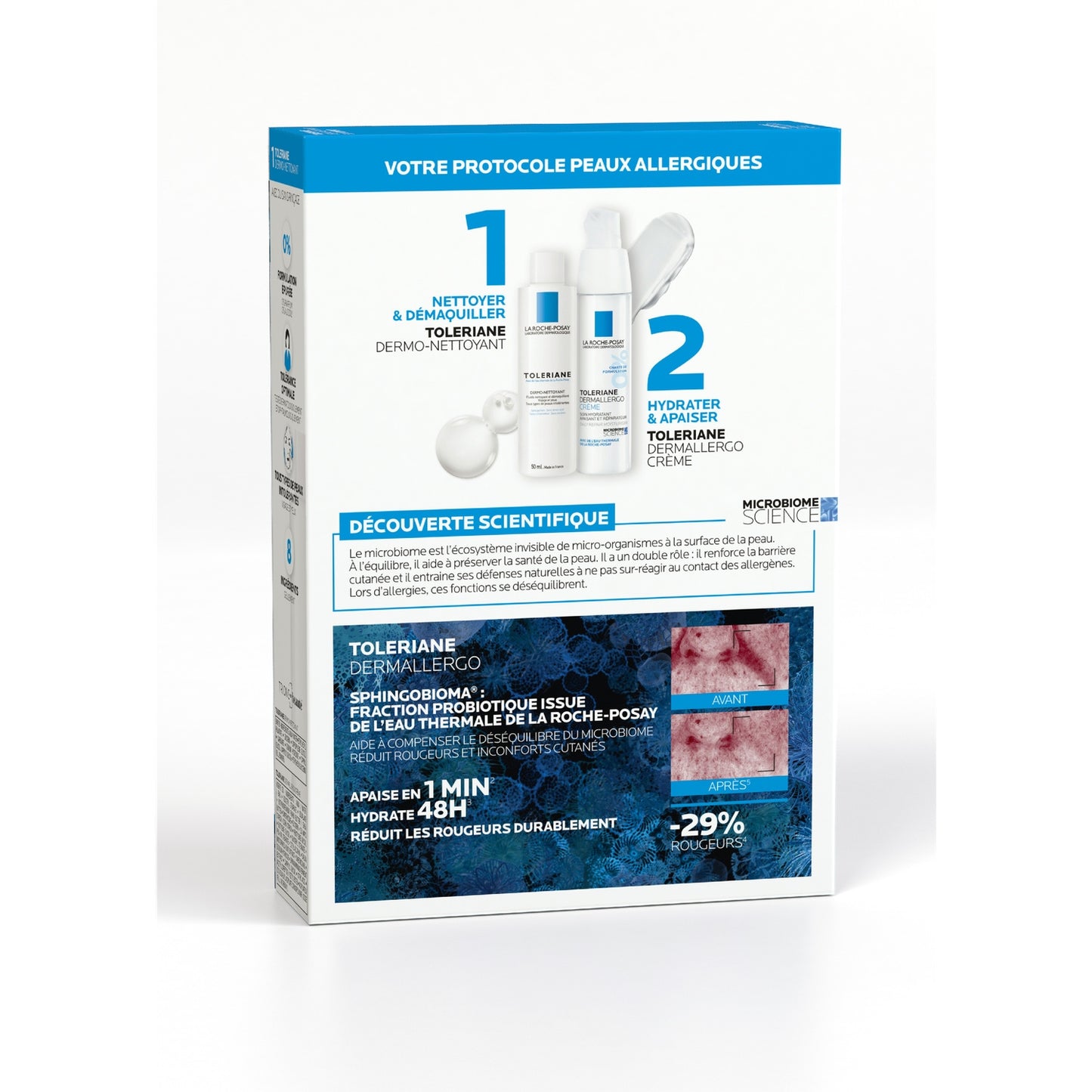 Toleriane Dermallergo Soothing, Repairing and Moisturizing Cream + LA ROCHE-POSAY Dermo-Cleanser