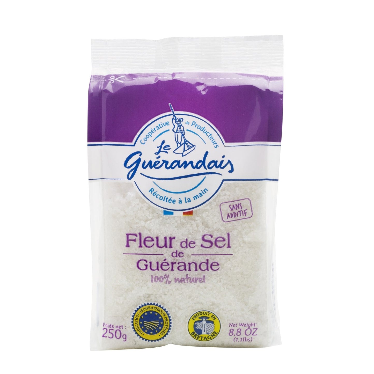 Fleur de Sel de Guérande LE GUERANDAIS le sachet de 250g