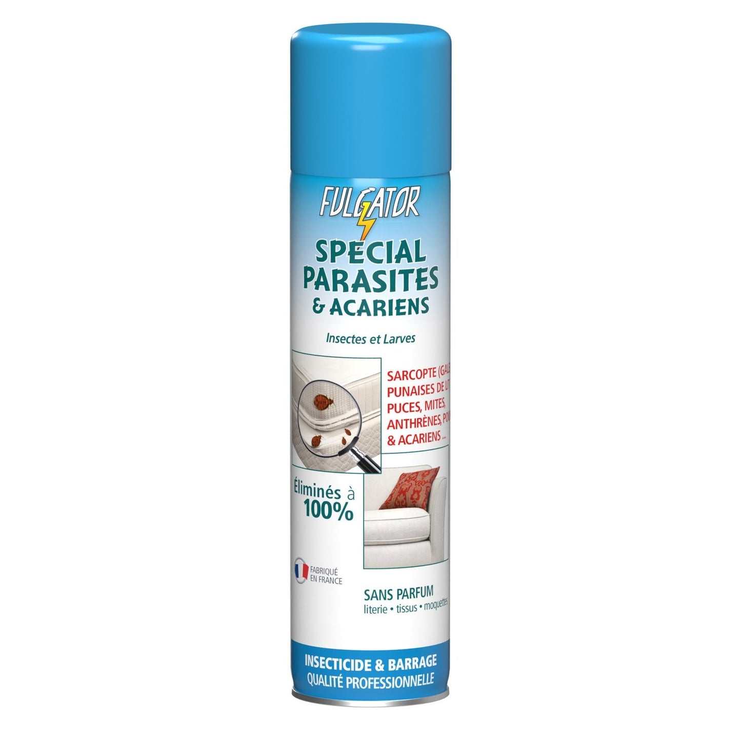 Insecticide Spécial Parasites FULGATOR l'aérosol de 400 ml