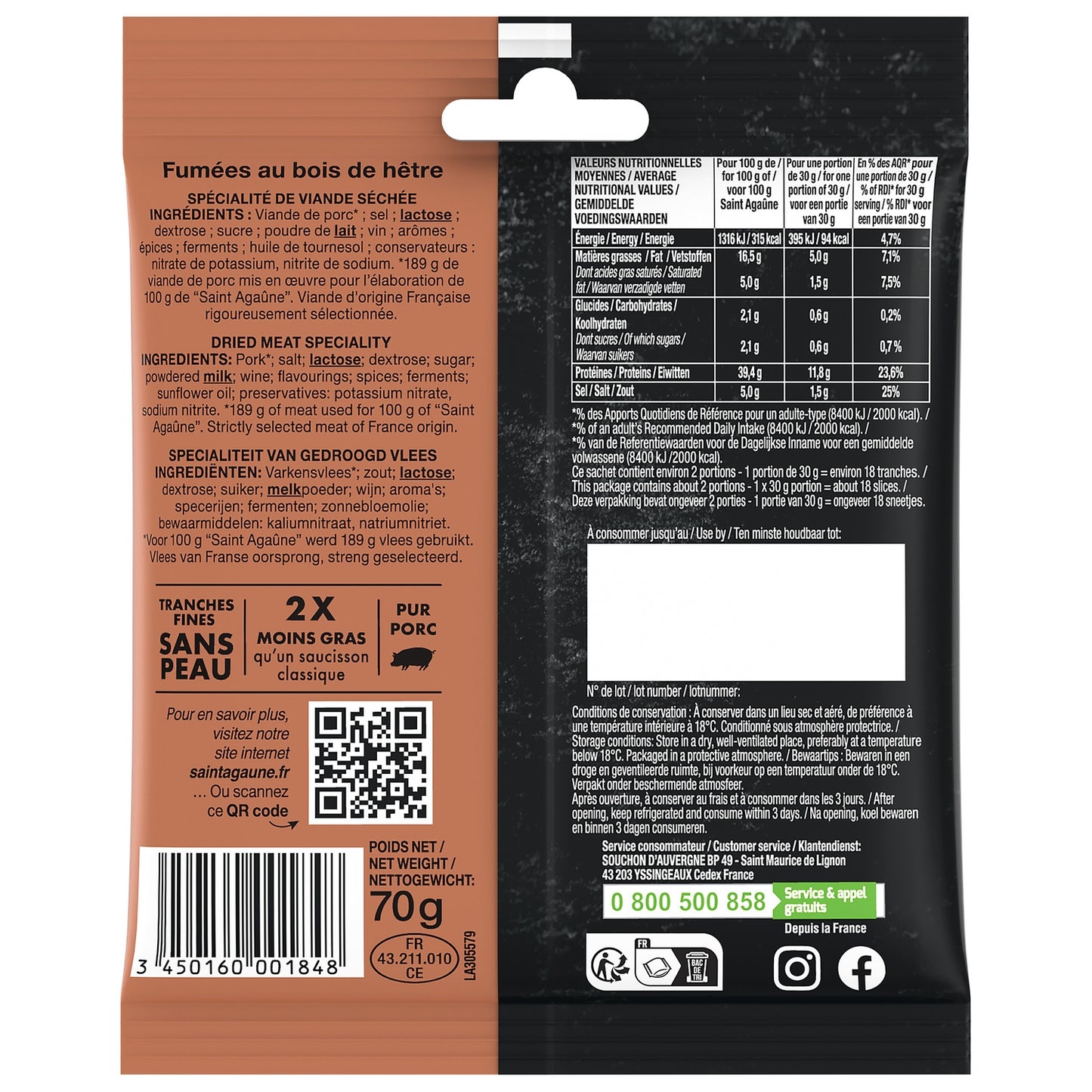 Les Petites Tranches Fumé SAINT AGAUNE