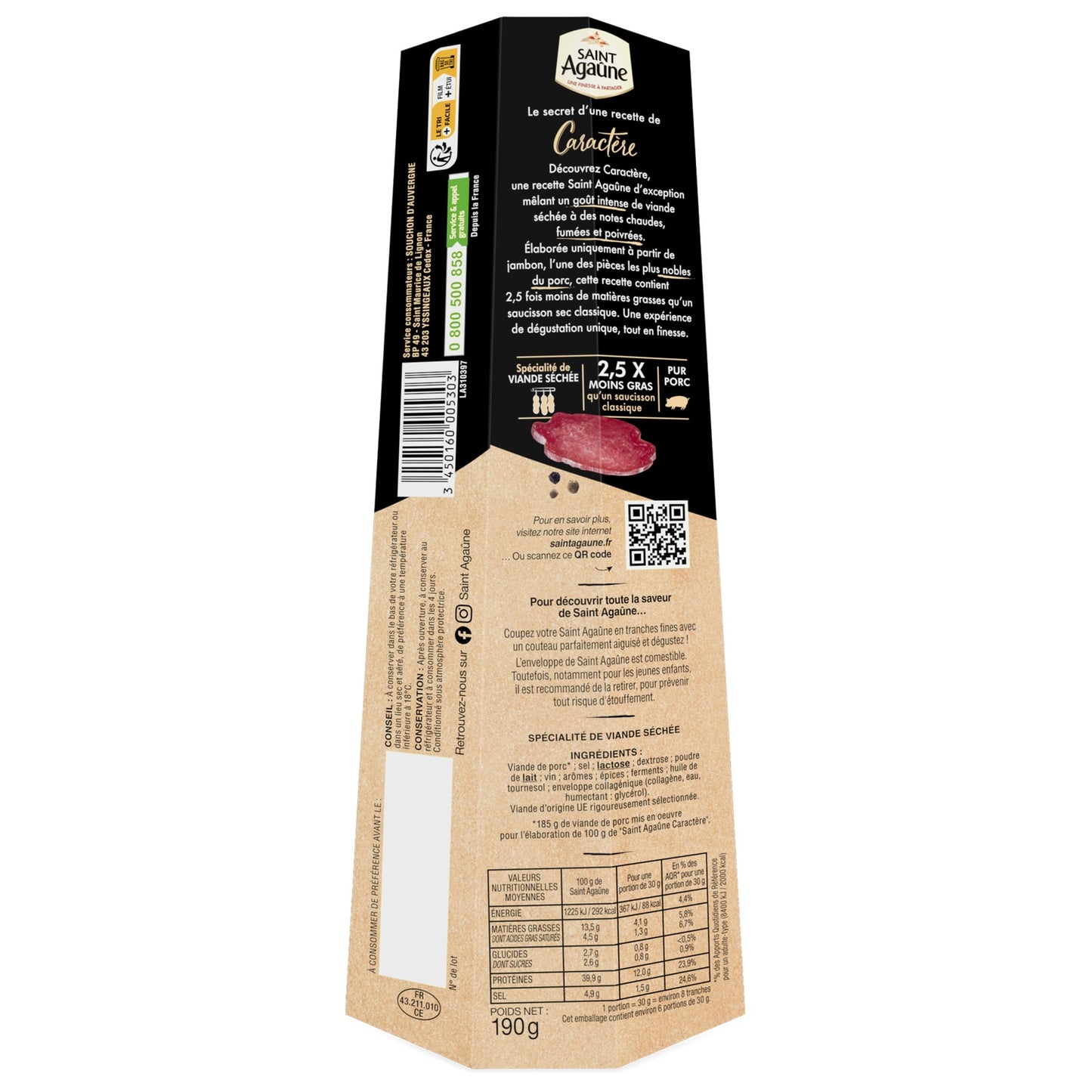 Saucisson Sec SAINT AGAUNE