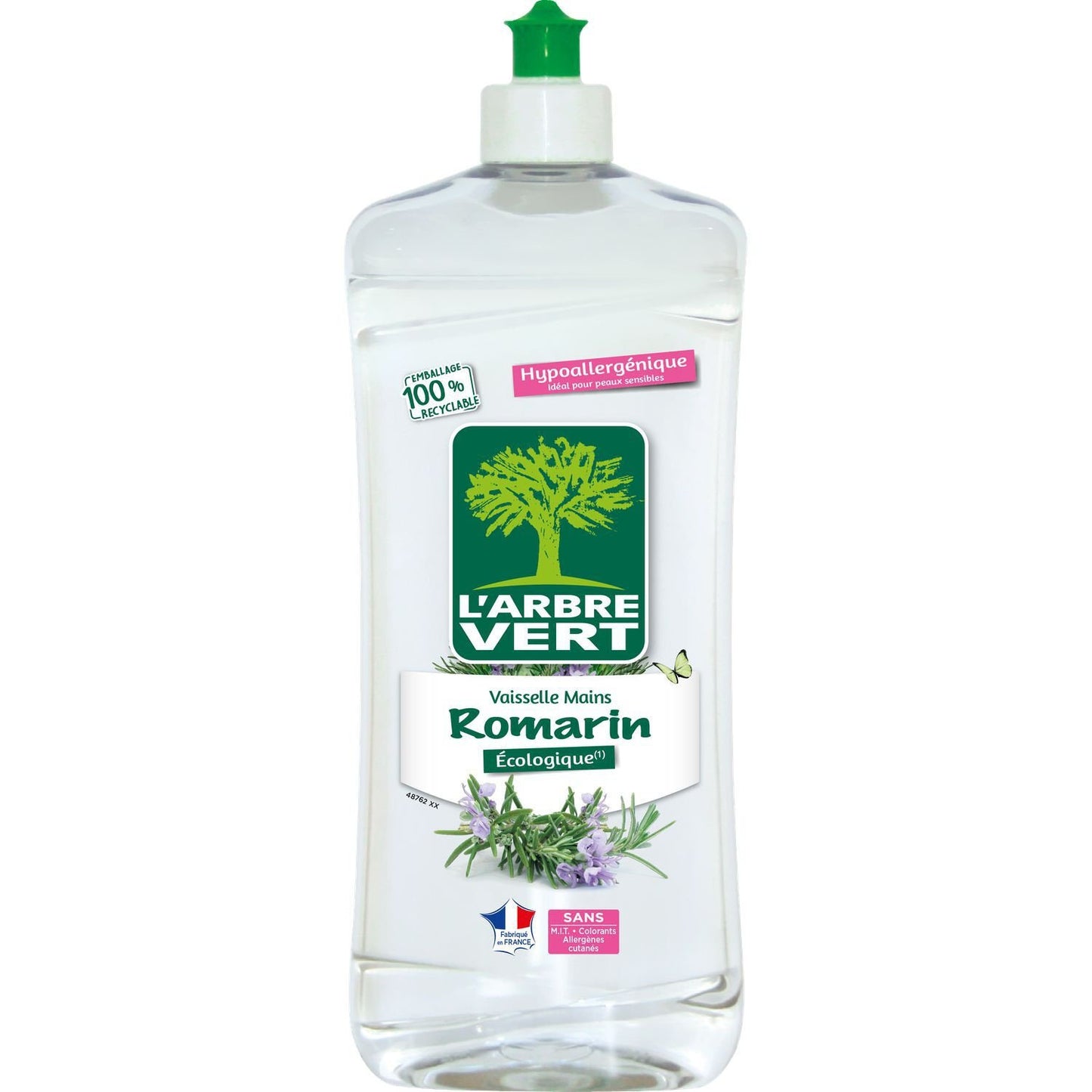 Rosemary Dishwashing Liquid Hypoallergenic Ecolabel L'ARBRE VERT