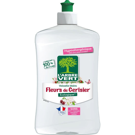 Liquide Vaisselle Fleurs de Cerisier L'ARBRE VERT