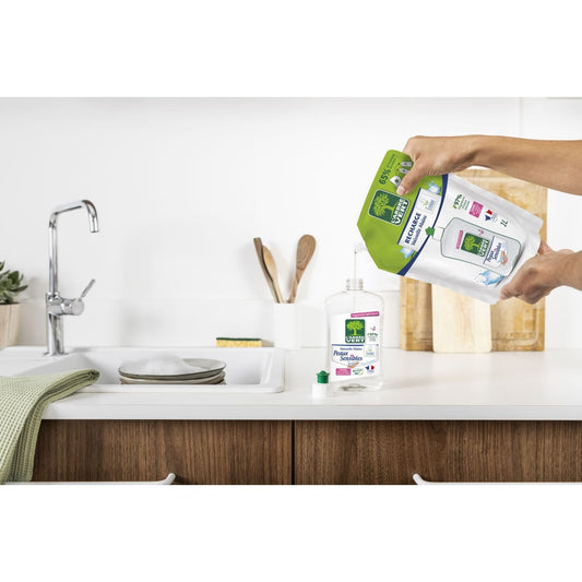 Geschirrspülmittel Nachfüllpackung Hypoallergen Empfindliche Haut Umweltzeichen L'ARBRE VERT