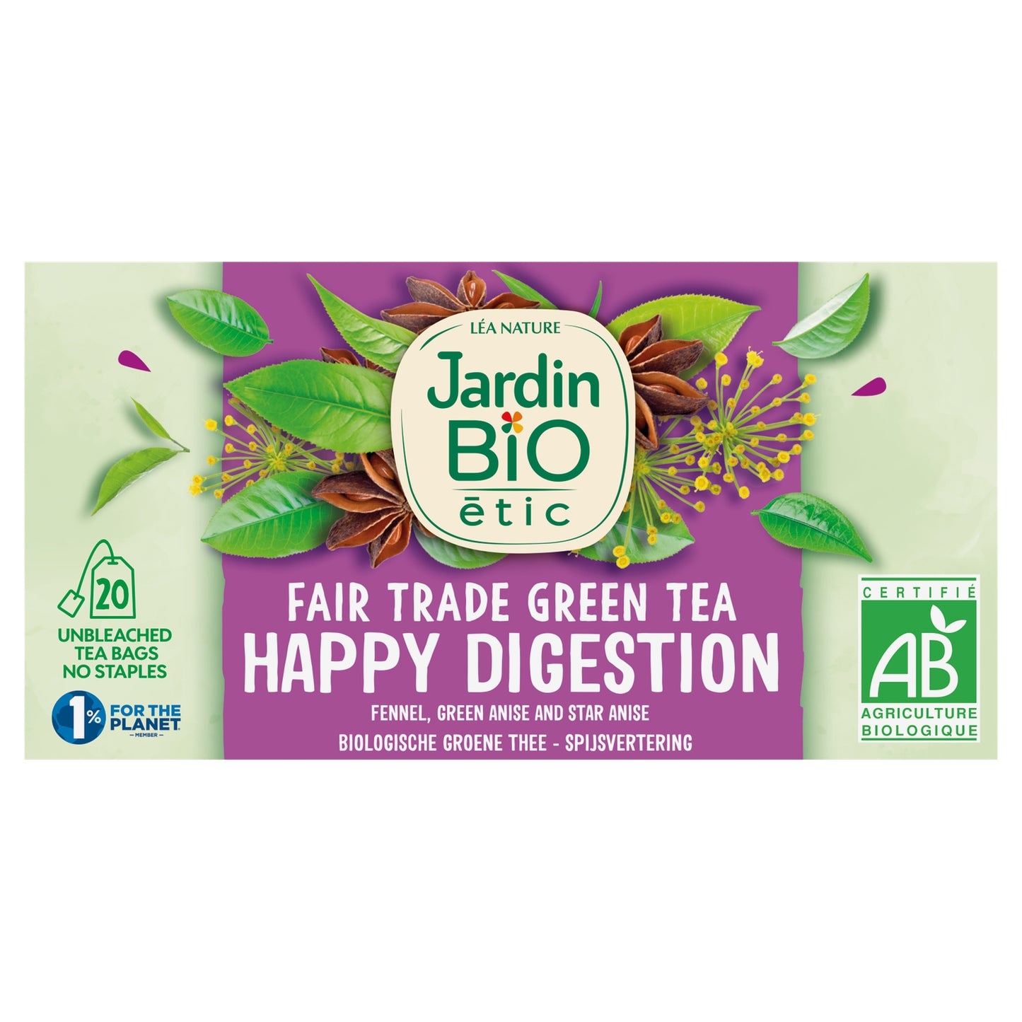 Organic Green Tea Digestion JARDIN BIO ETIC