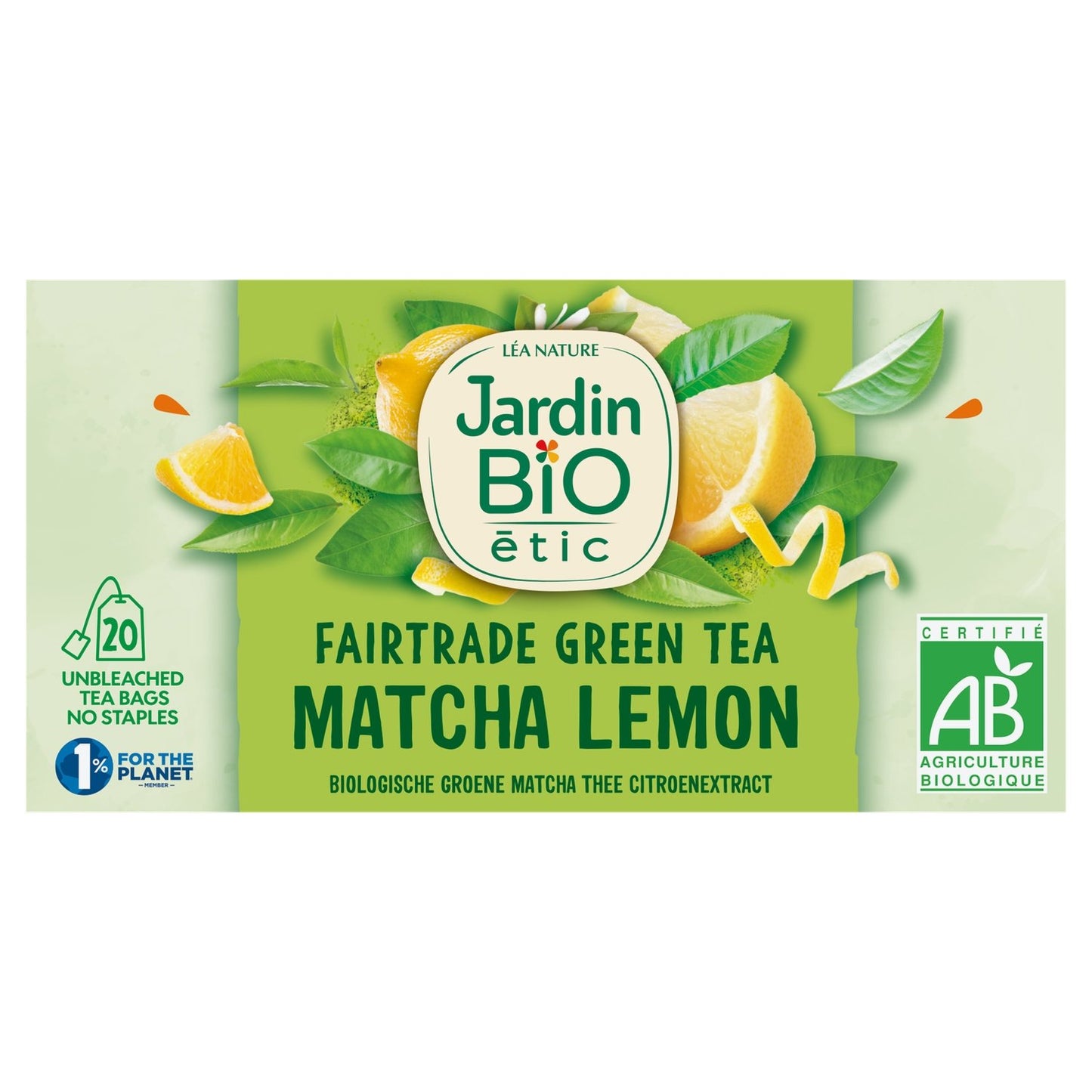 Organic Matcha Lemon Green Tea JARDIN BIO ETIC