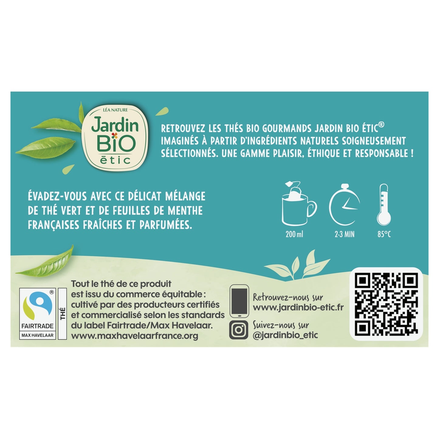 Organic Green Tea with Mint from JARDIN BIO ETIC