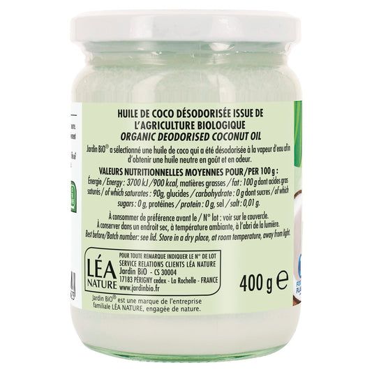 Huile Coco Bio JARDIN BIO ETIC