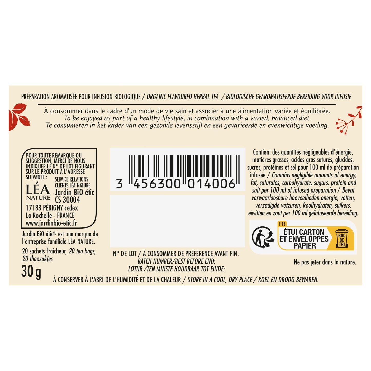 Organic Fat Burning Infusion JARDIN BIO ETIC