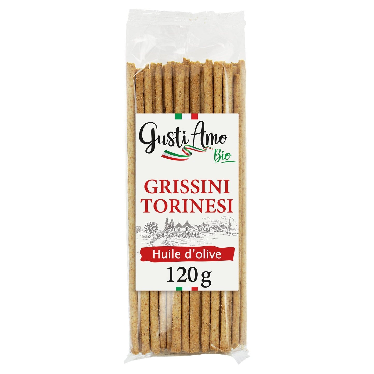 Grissini Torinesi Bio GUSTI AMO BIO le sachet de 120g