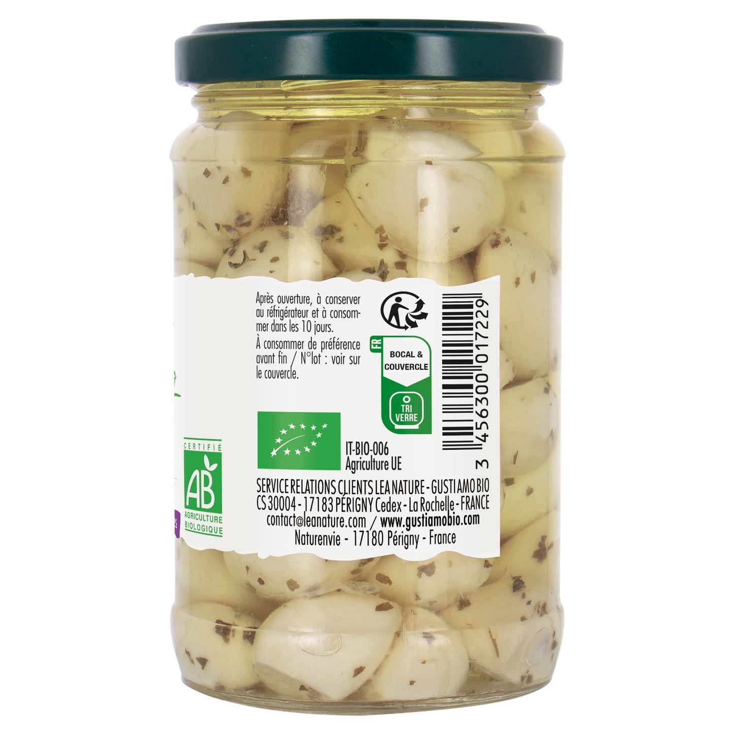 Ail Confit Mariné à l'Huile et aux Aromates GUSTI AMO BIO