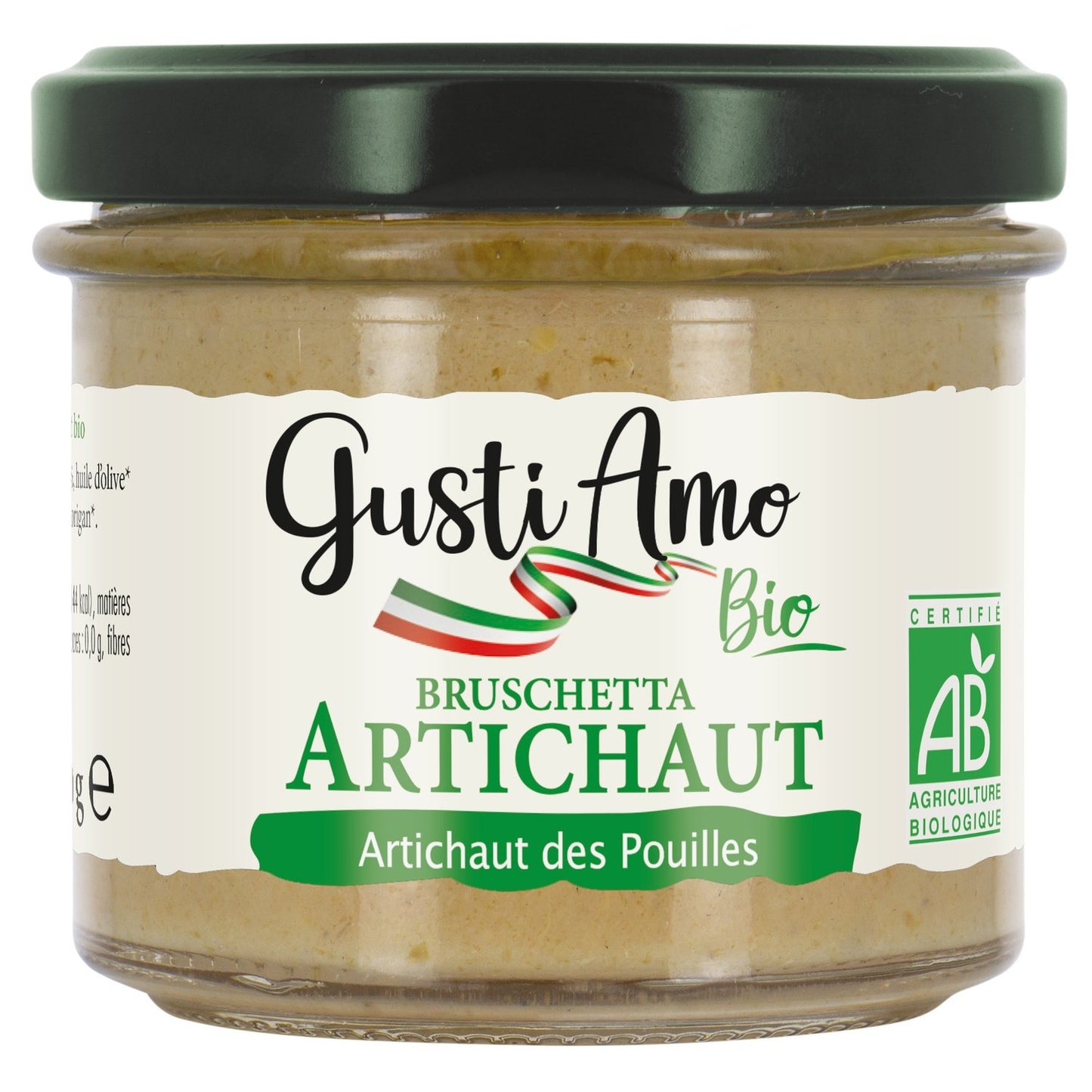 Bruschetta Tartinable Artichaud Bio GUSTI AMO BIO le pot de 100g