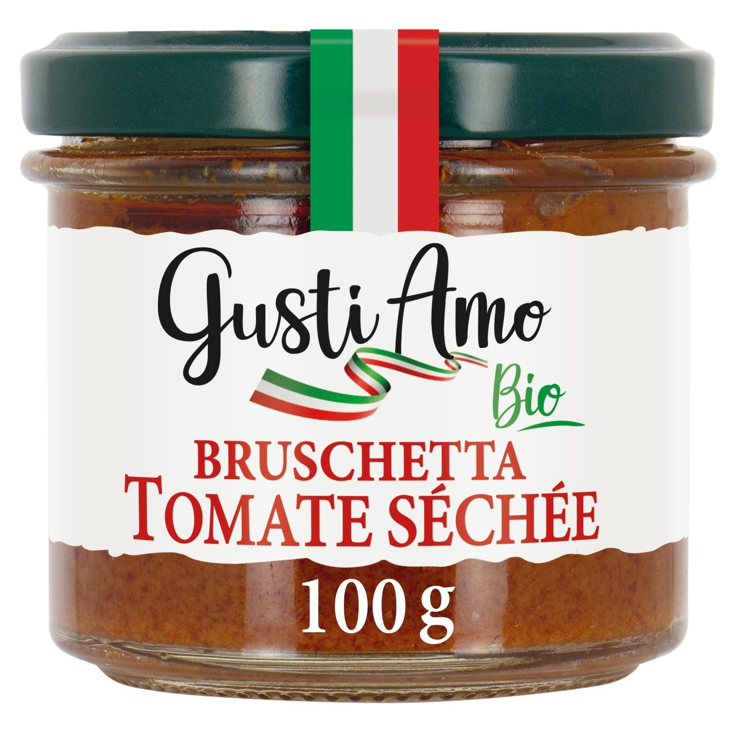 Bruschetta Tartinable Tomates Séchées GUSTI AMO BIO le pot de 100g