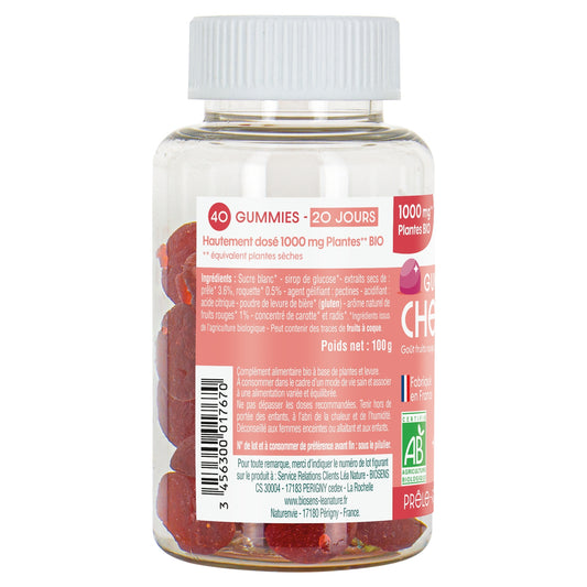 Complément Alimentaire Pousse de Cheveux aux Fruits Rouges BIOSENS