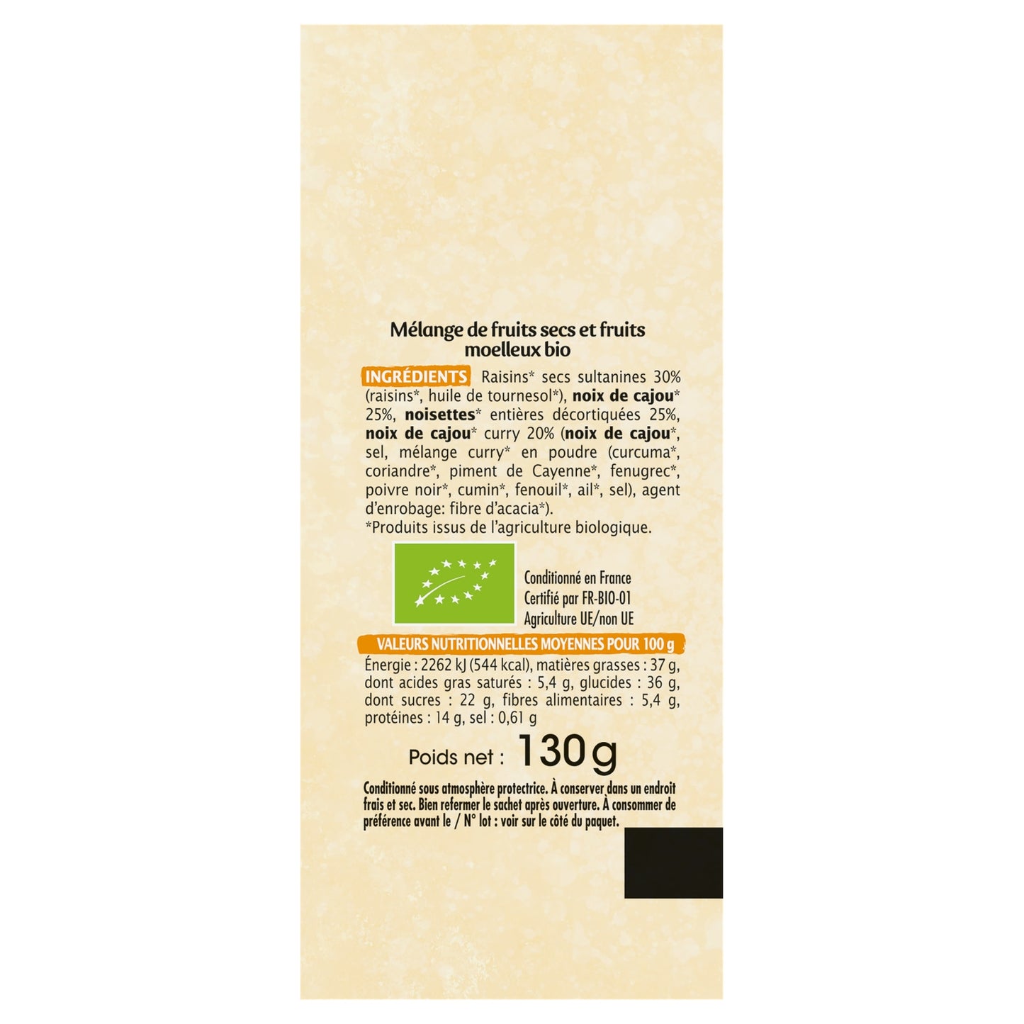 Cashew Curry Mix No Added Flavors Organic ORGANIC GARDEN