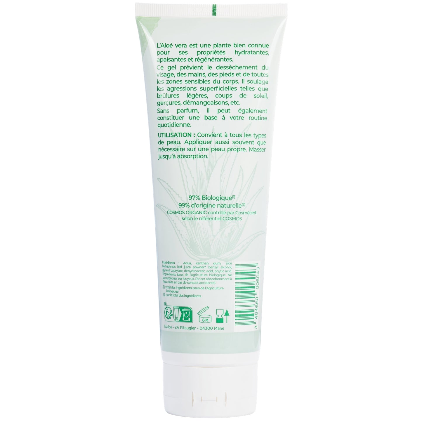 ECOLOE Organic Aloe Vera Nourishing Moisturizing Gel