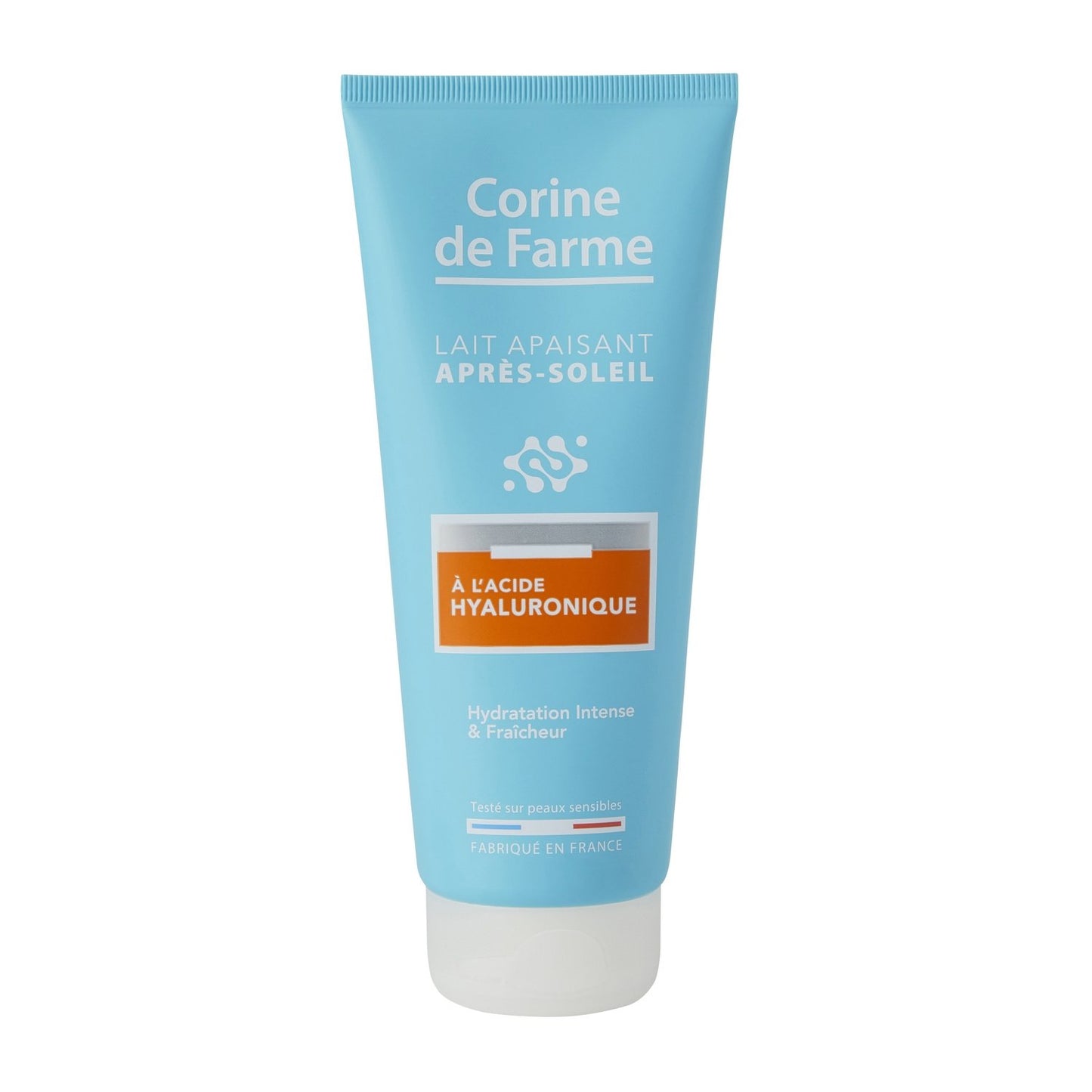 Lait Après-Soleil à l'Acide Hyaluronique CORINE DE FARME le tube de 200ml