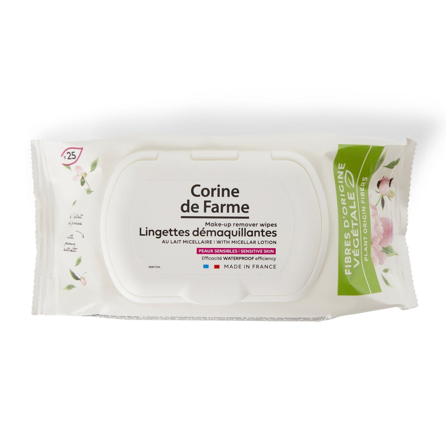 CORINE DE FARME Micellar Milk Makeup Remover Wipes for Sensitive Skin