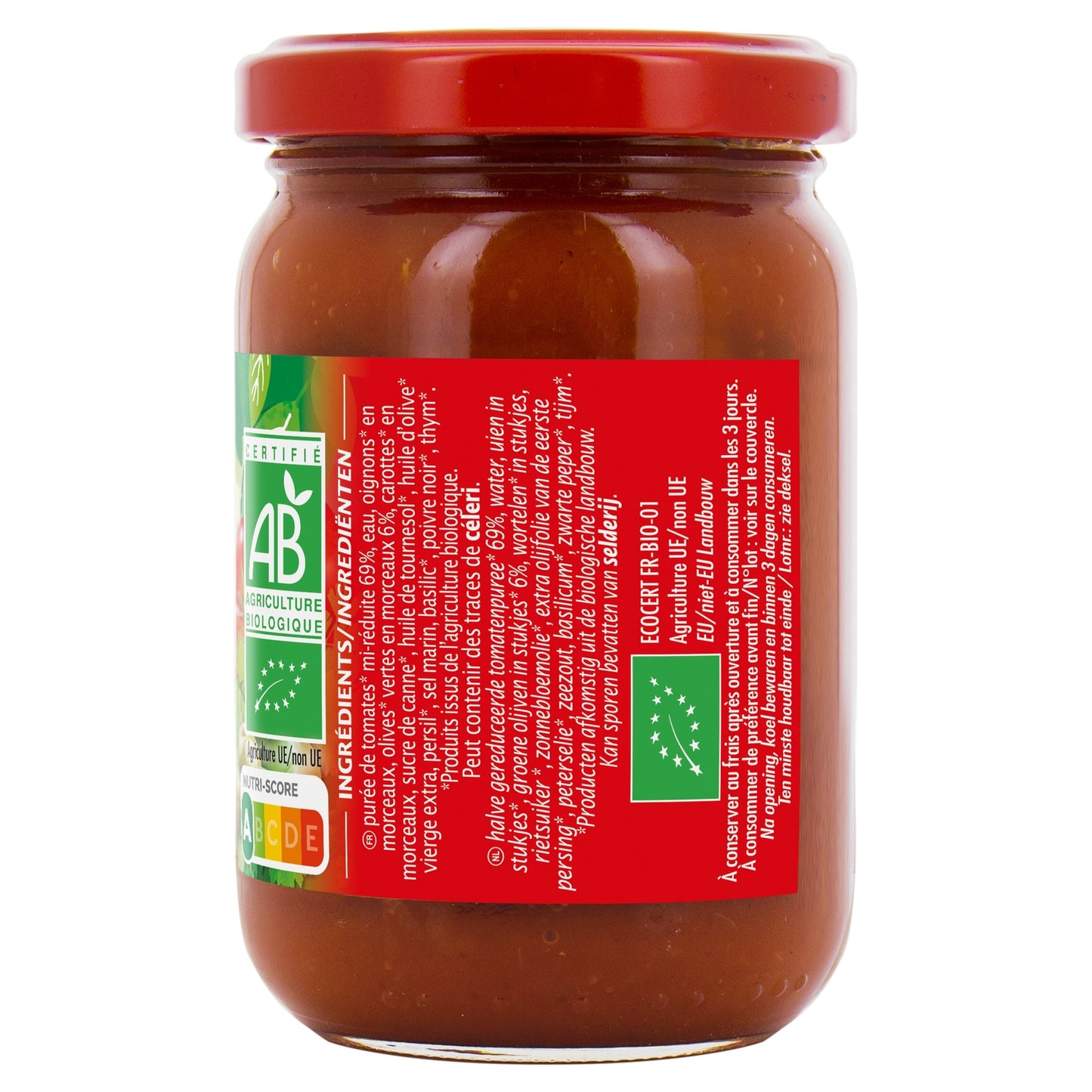 Bio-Tomatensauce für Pizza JARDIN BIO ETIC