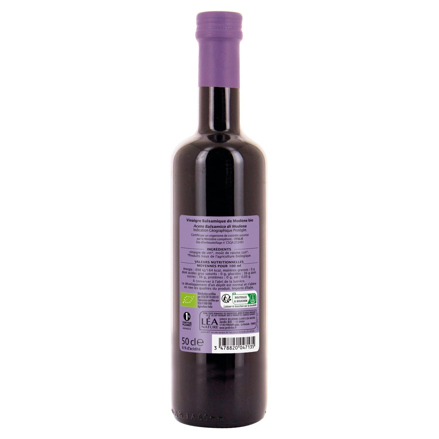 Organic Balsamic Vinegar of Modena JARDIN BIO ETIC