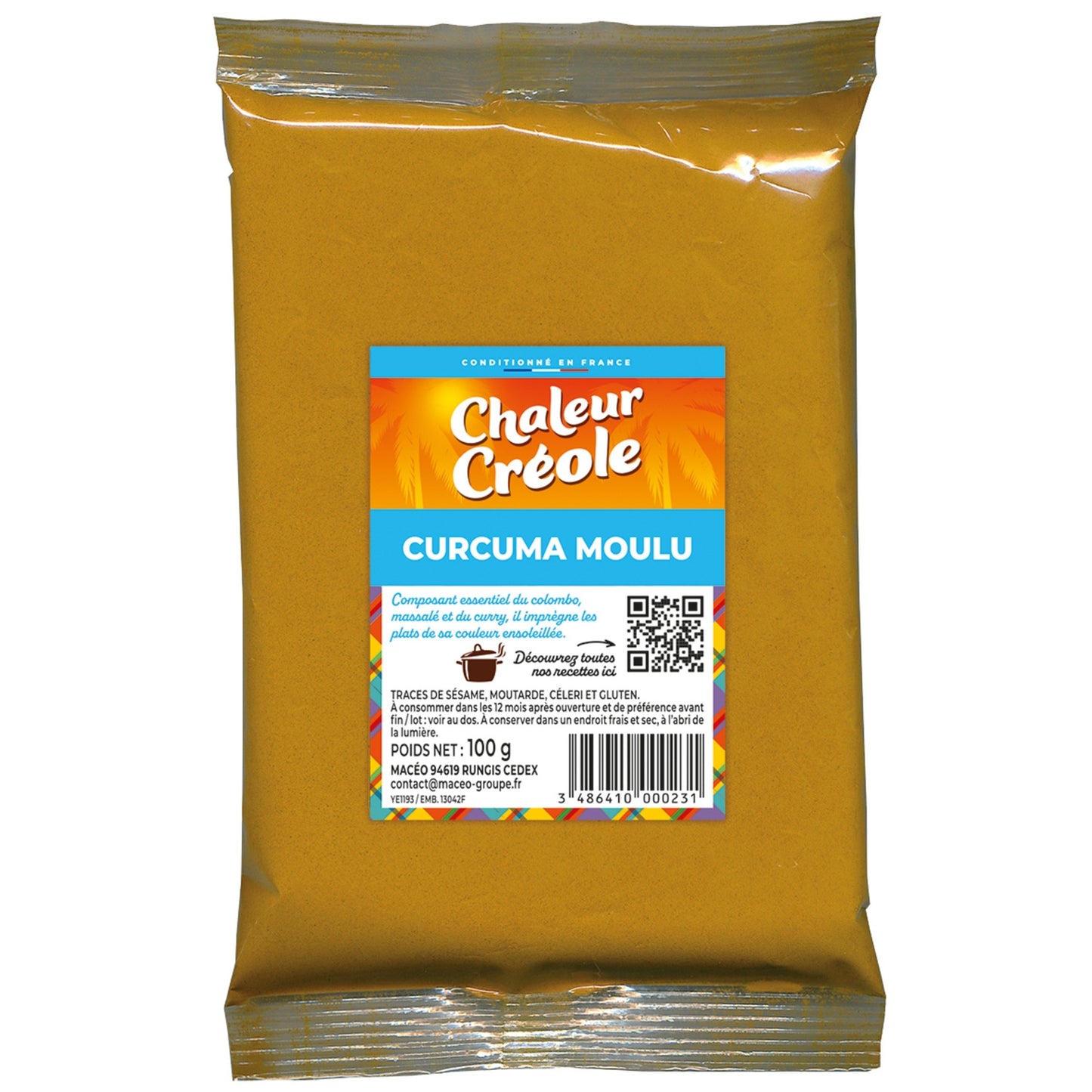 Curcuma moulu CHALEUR CREOLE