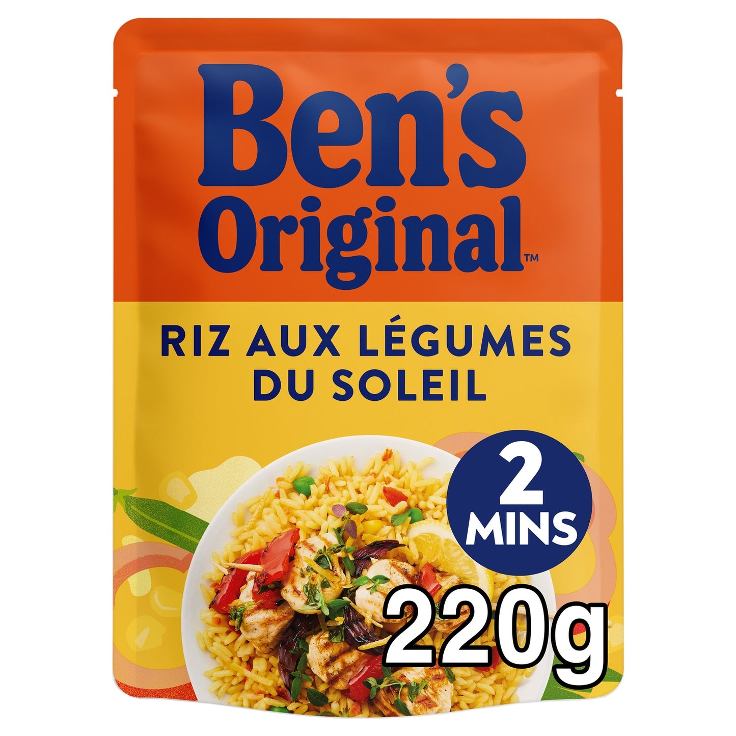 Riz Micro Ondes Express aux Légumes du Soleil BEN'S ORIGINAL