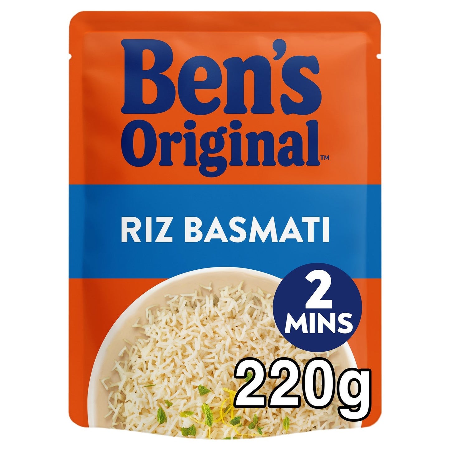 Riz Micro-Ondes Basmati BEN'S ORIGINAL le sachet de 220g