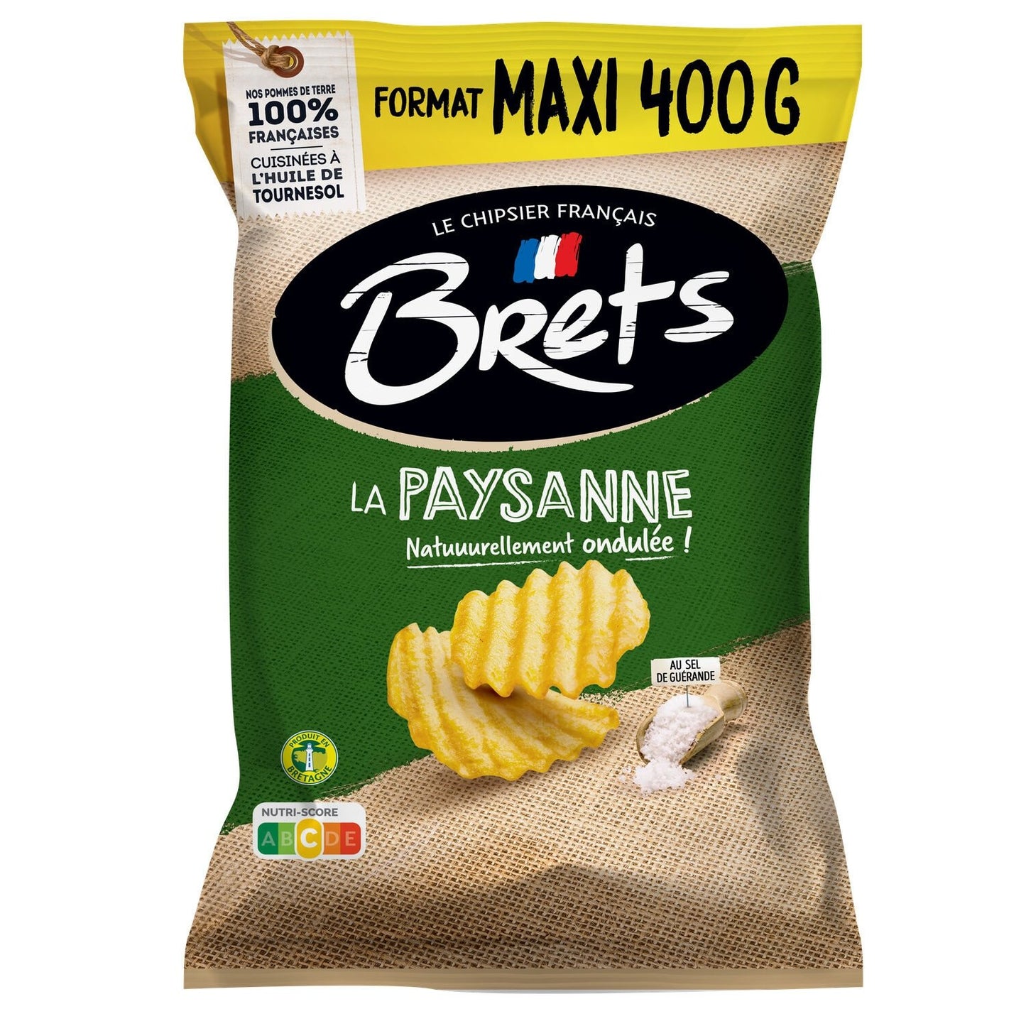 Chips Paysannes Nature BRET'S le sachet de 400 g