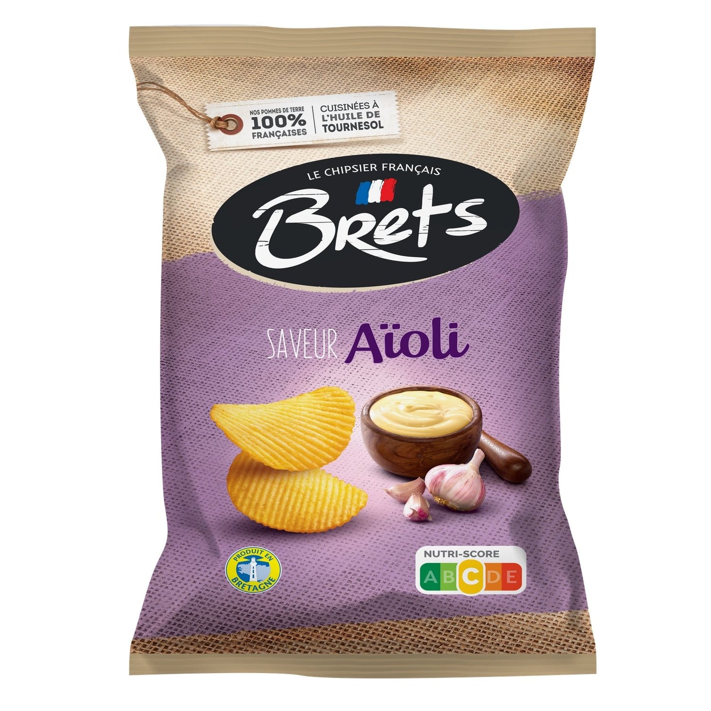 Chips Saveur Aioli BRET'S le sachet de 125g