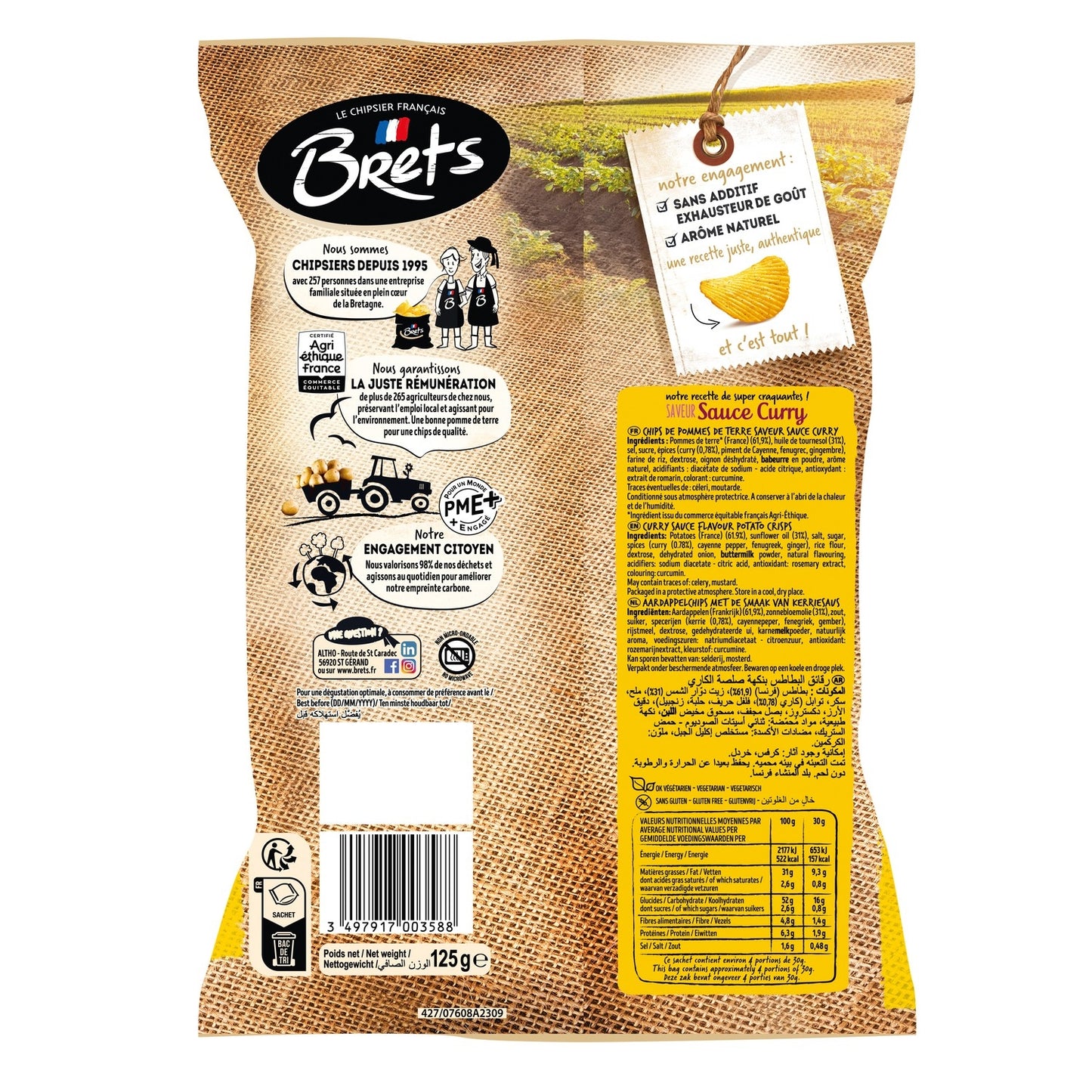 Chips Sauce Curry BRETS