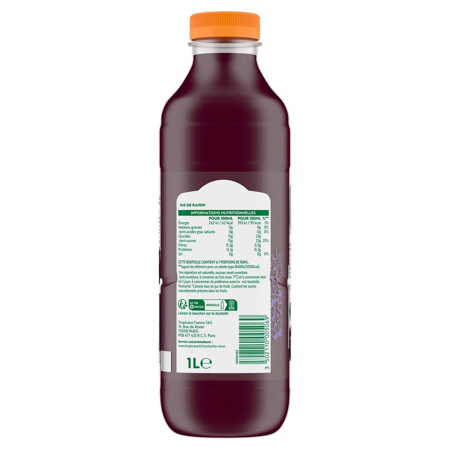 Jus de Raisin Pur Jus TROPICANA